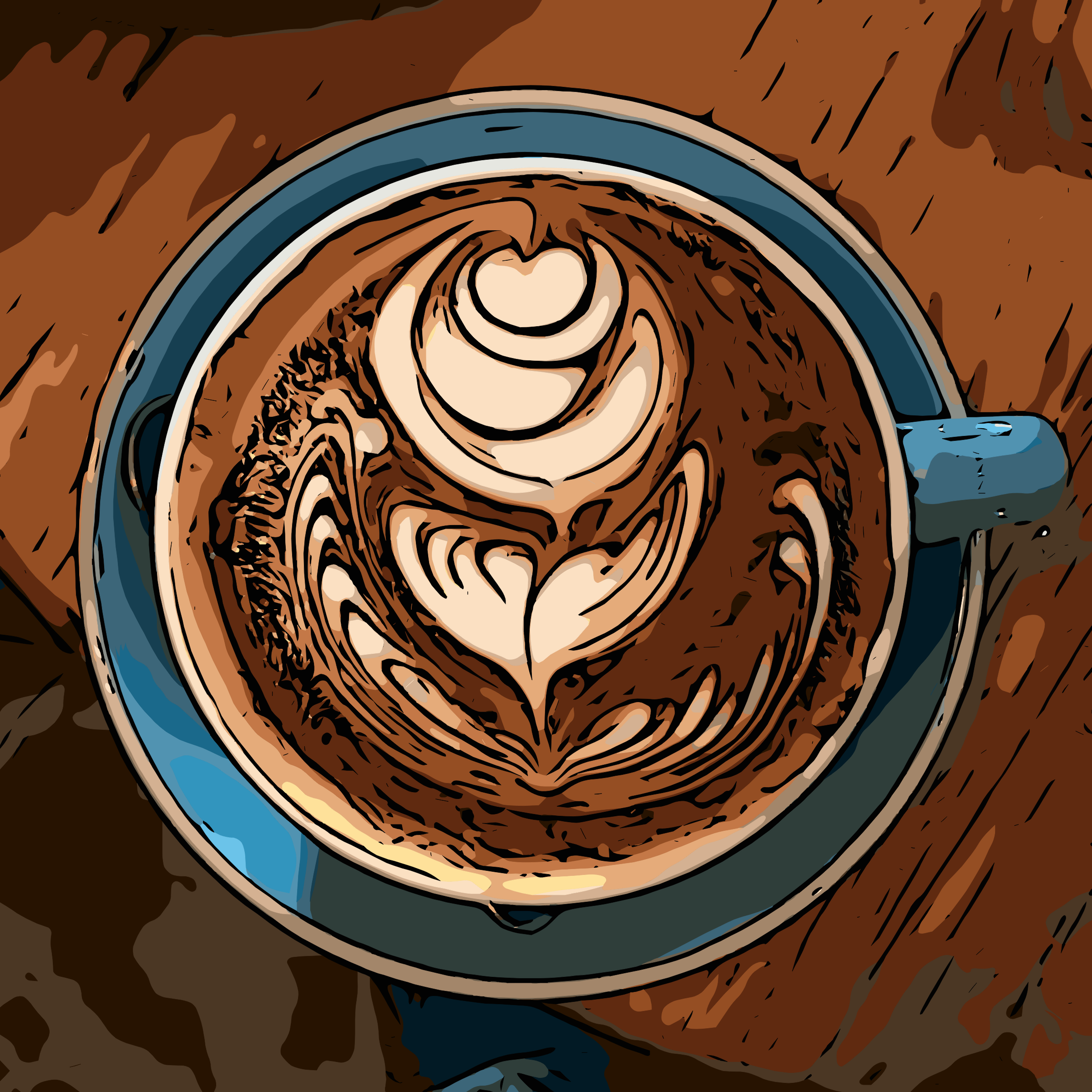 Friday Mocha Coffee SVG Clip arts