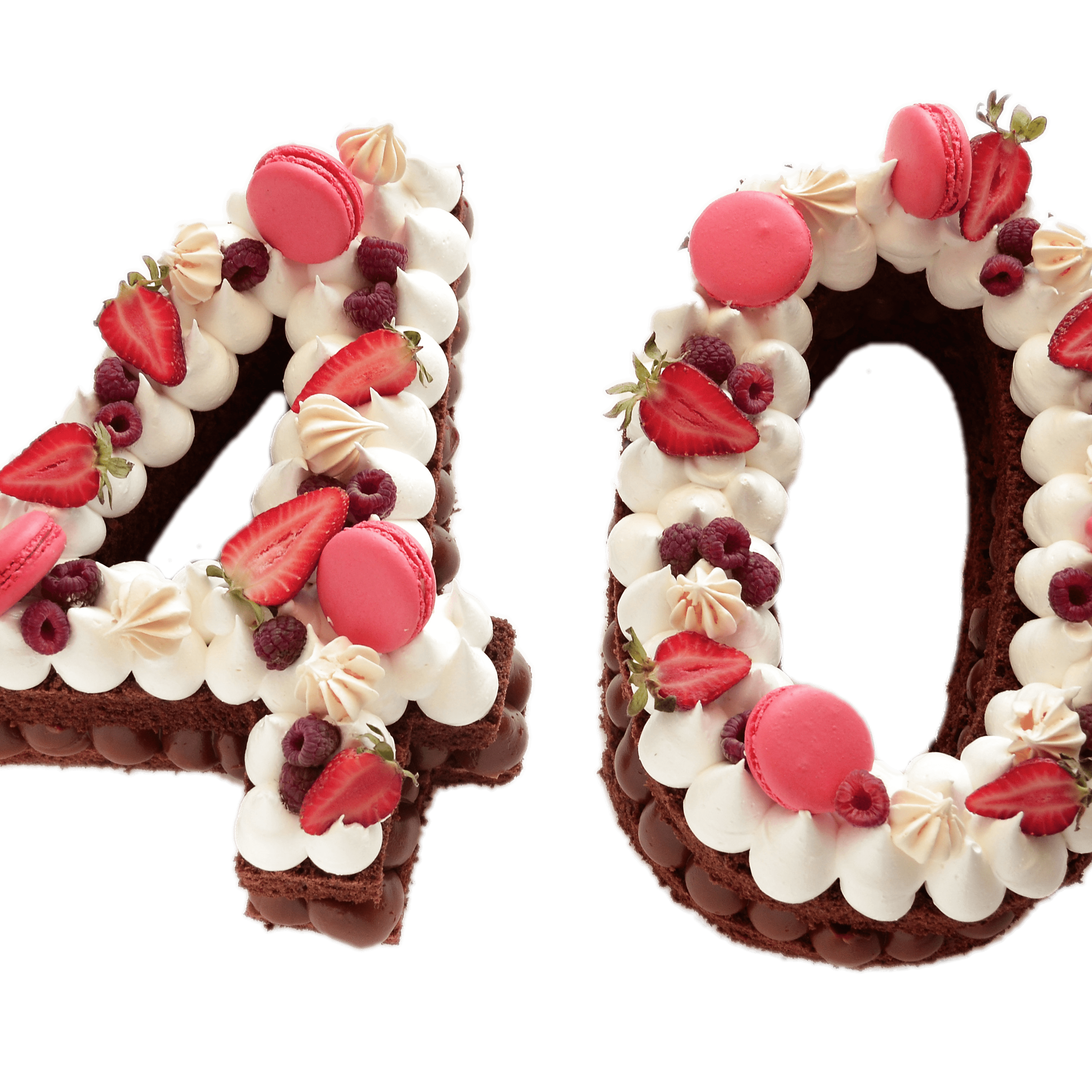 Fruit Number 40 Cake PNG icon