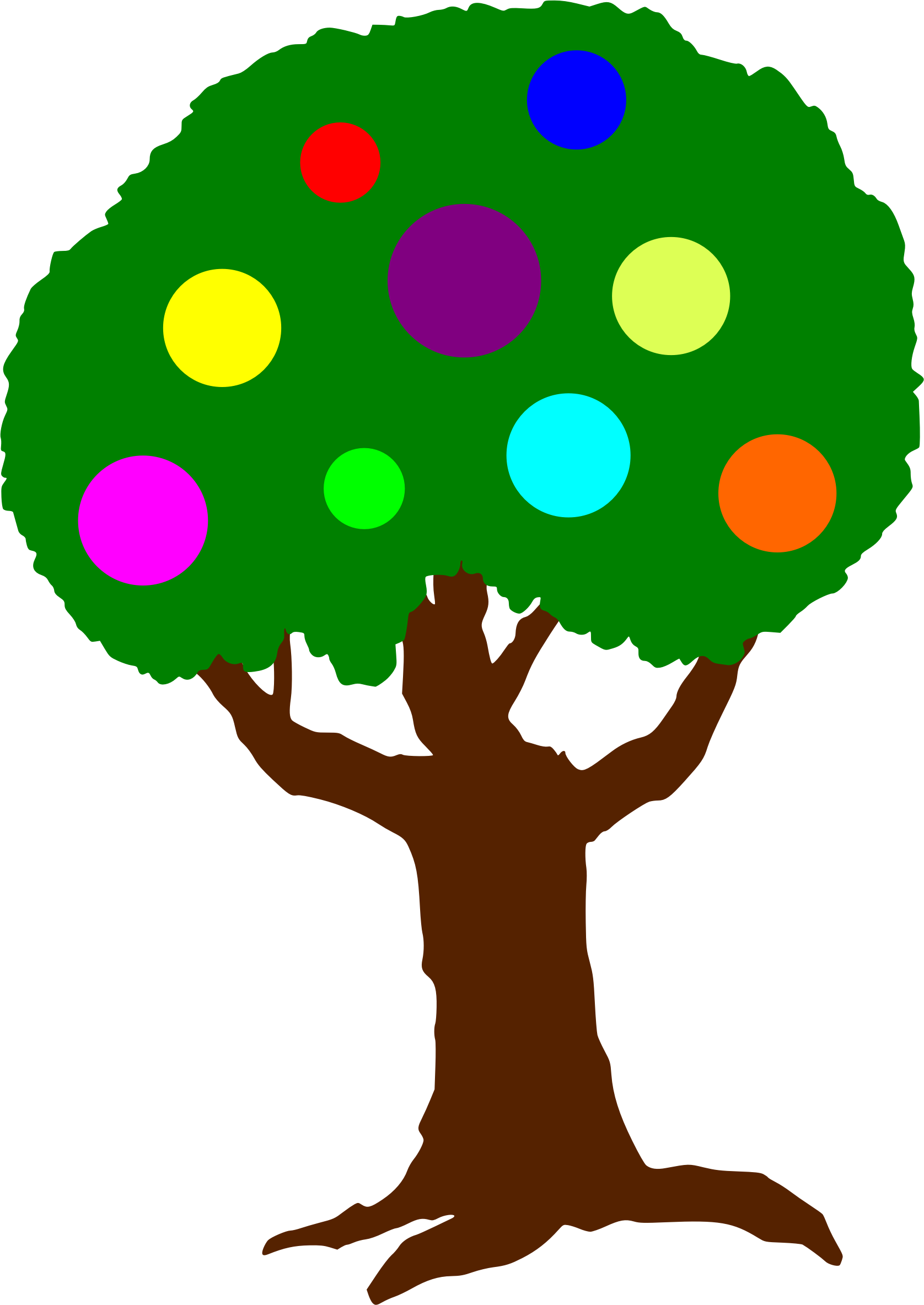 Fruit of the Spirit Tree SVG Clip arts