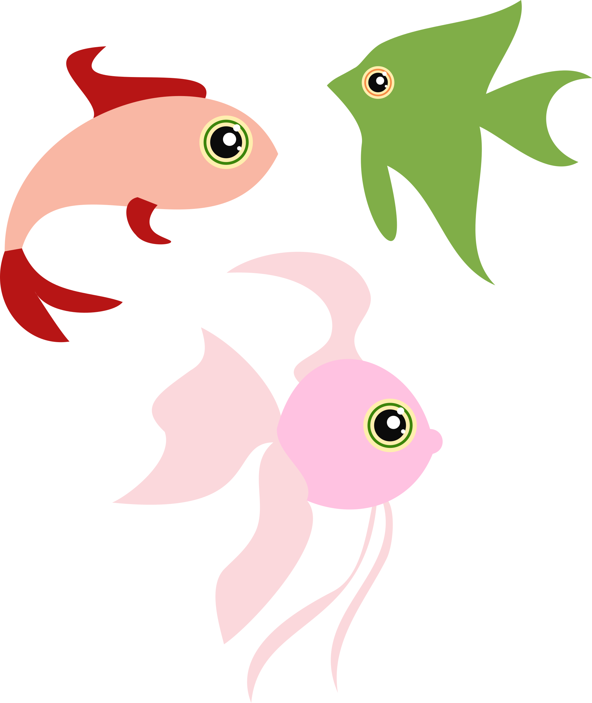 funny fishes SVG Clip arts
