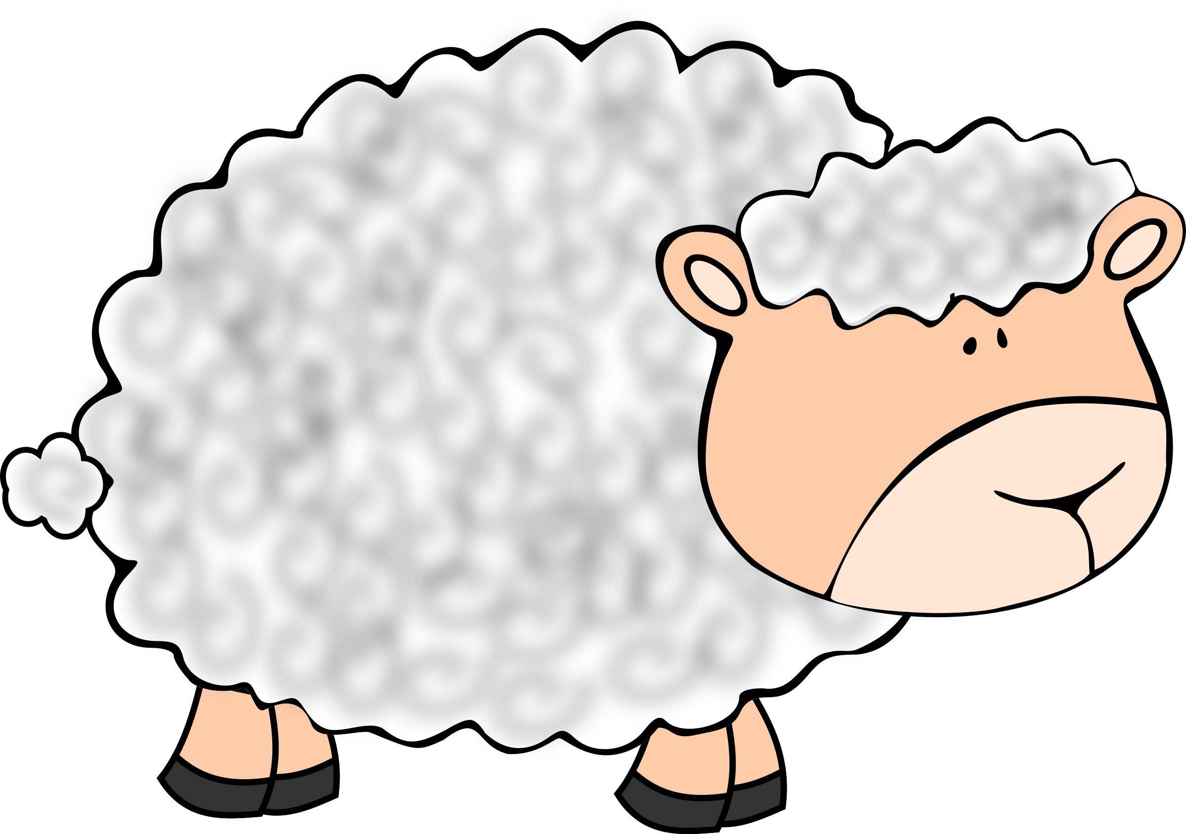 funny sheep SVG Clip arts