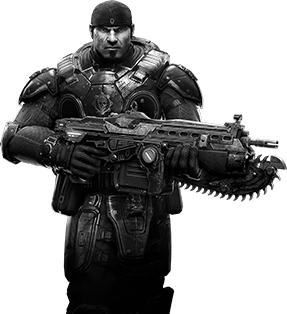 Gears Of War Bw Soldier PNG icon