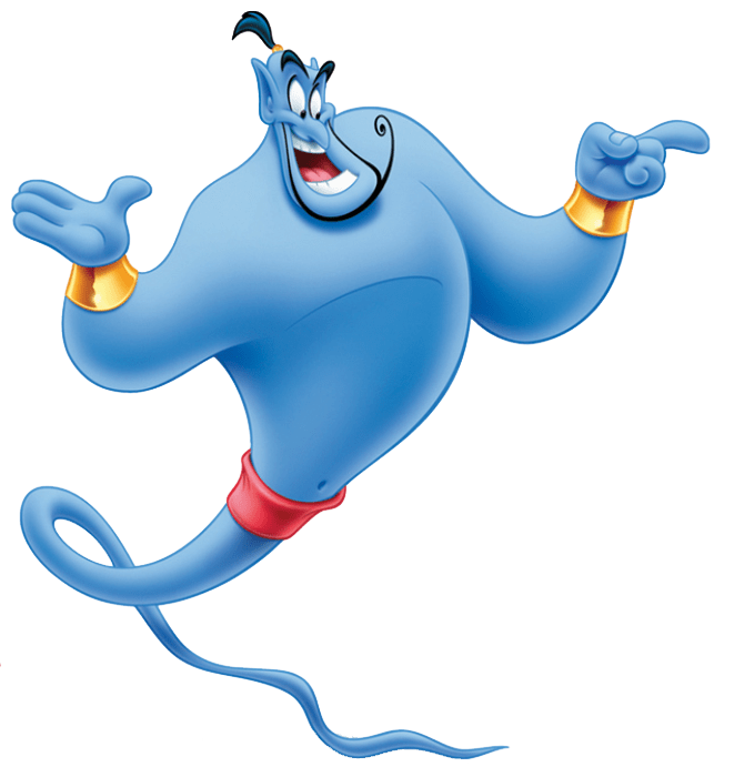 Genie Pointing A Finger PNG icon
