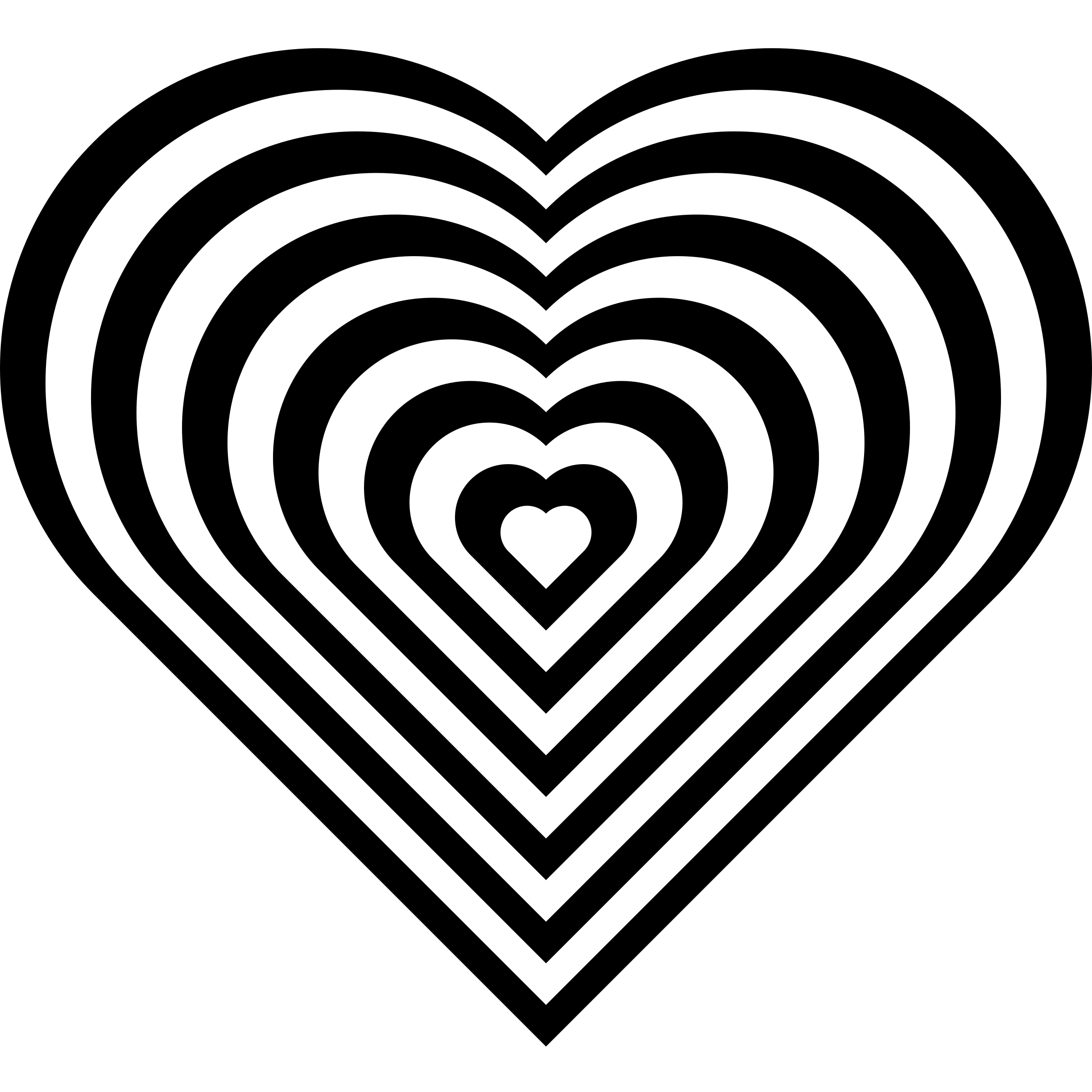 geometric zebra heart SVG Clip arts