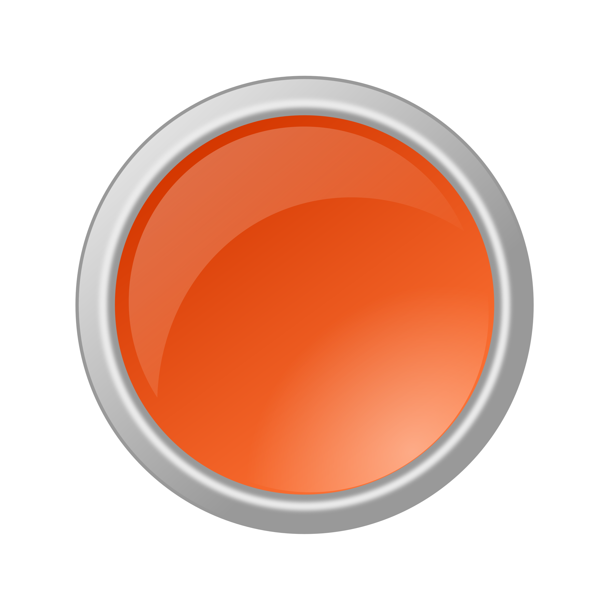 Glossy Orange Button PNG icon