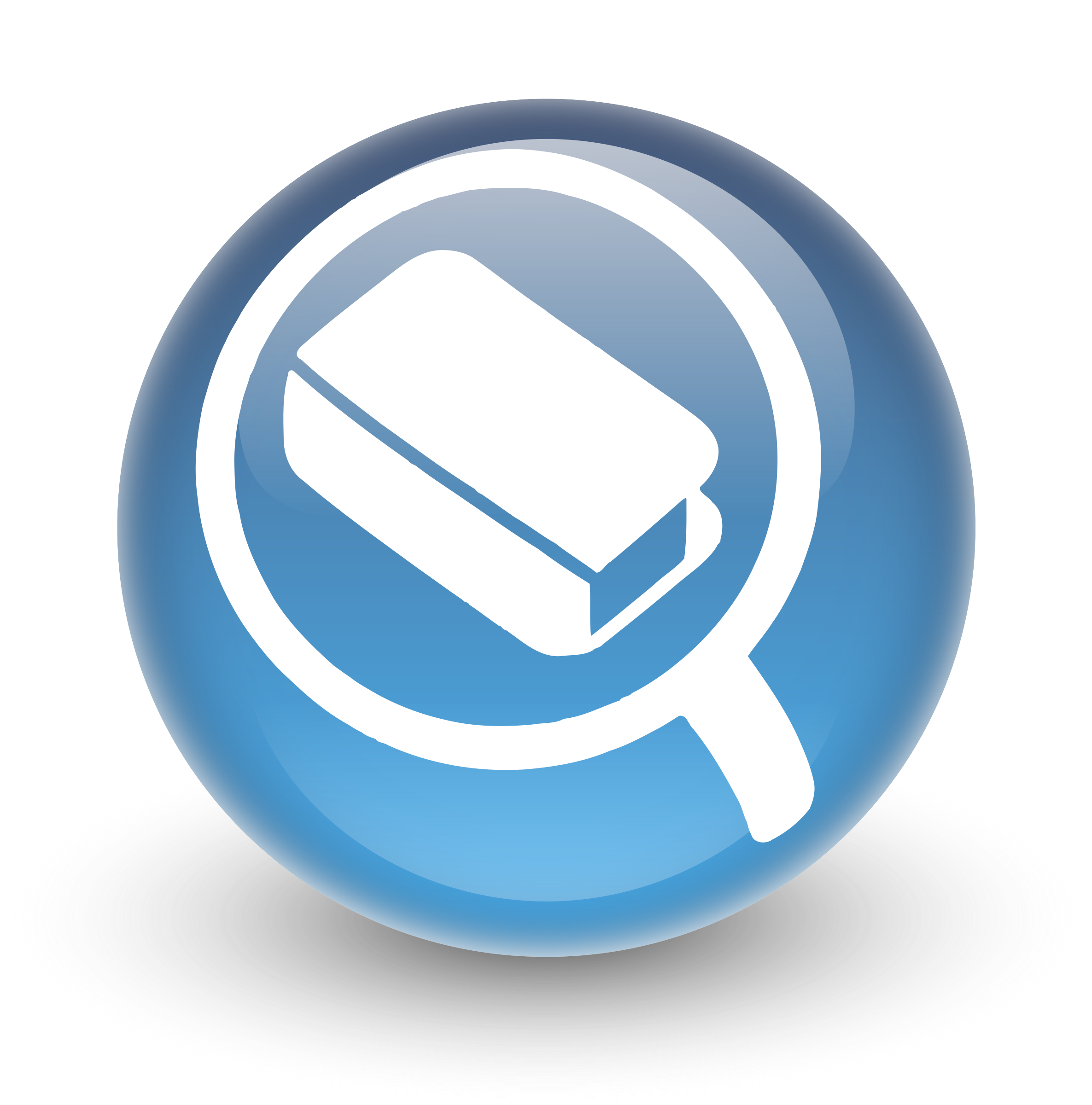 Glossy Search Icon for OPAC SVG Clip arts