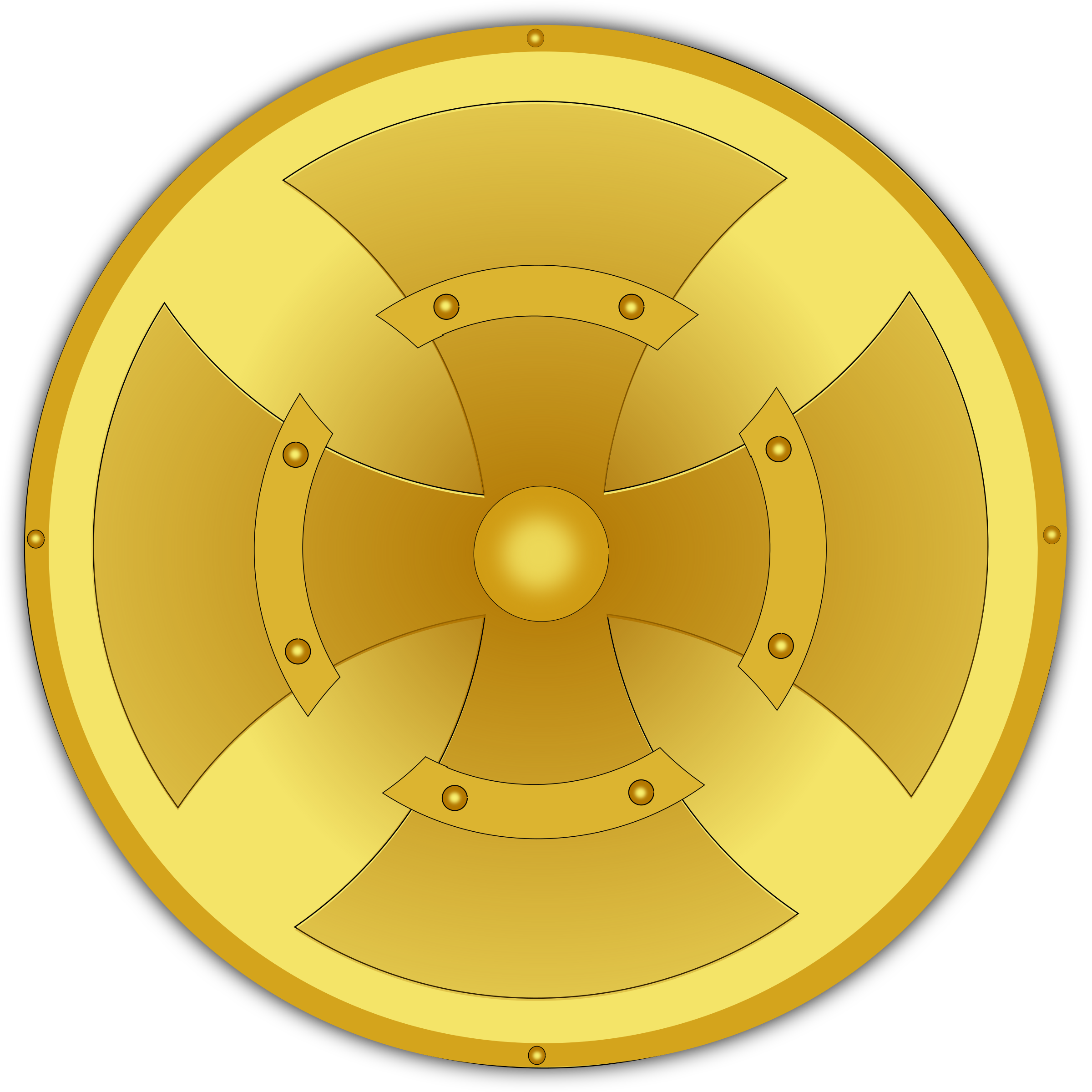 golden shield Clip arts