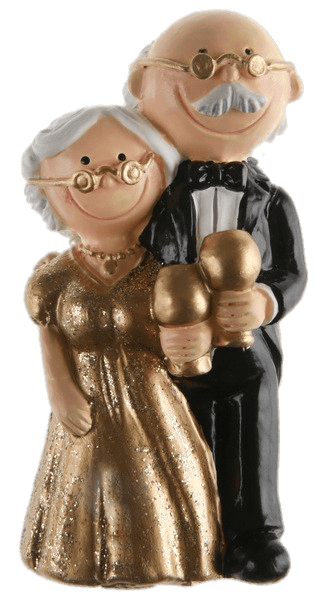Golden Wedding Figurines PNG icon
