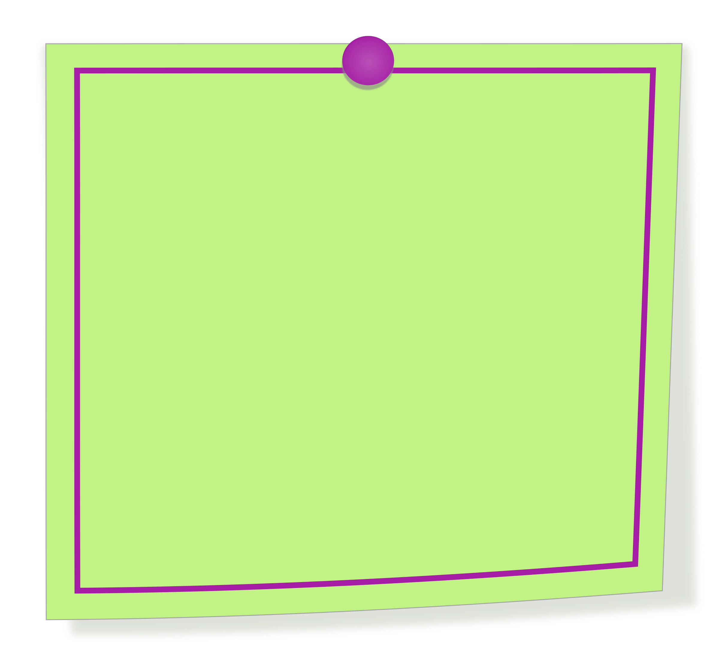 Green and purple note PNG icon