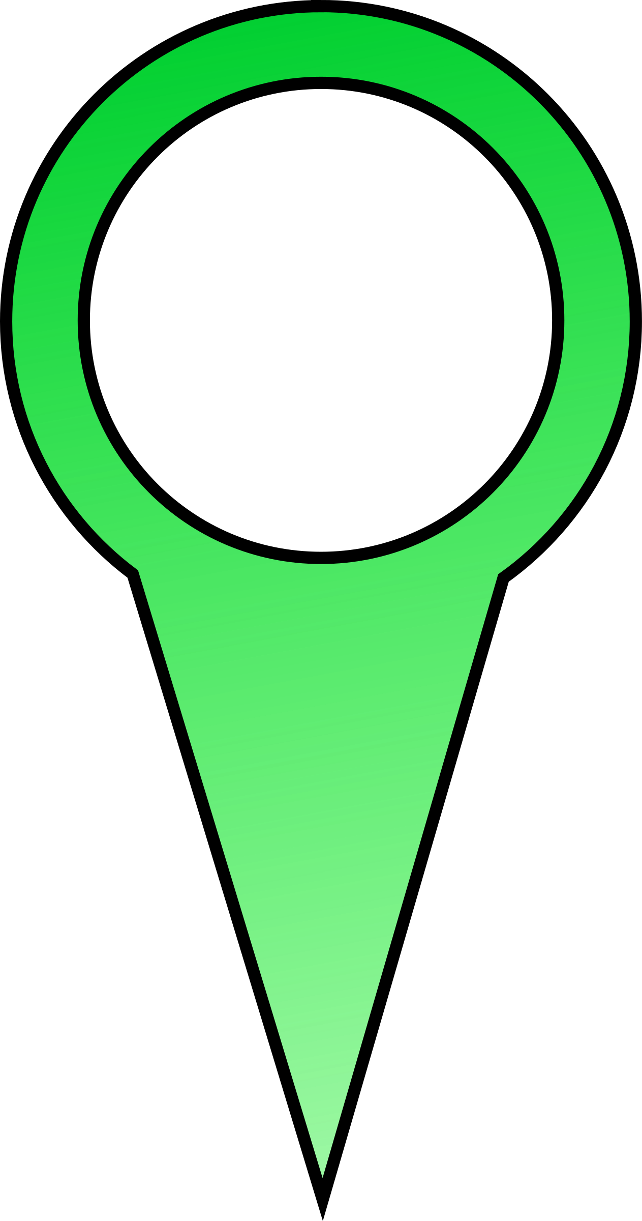 Green Map Pin PNG icon