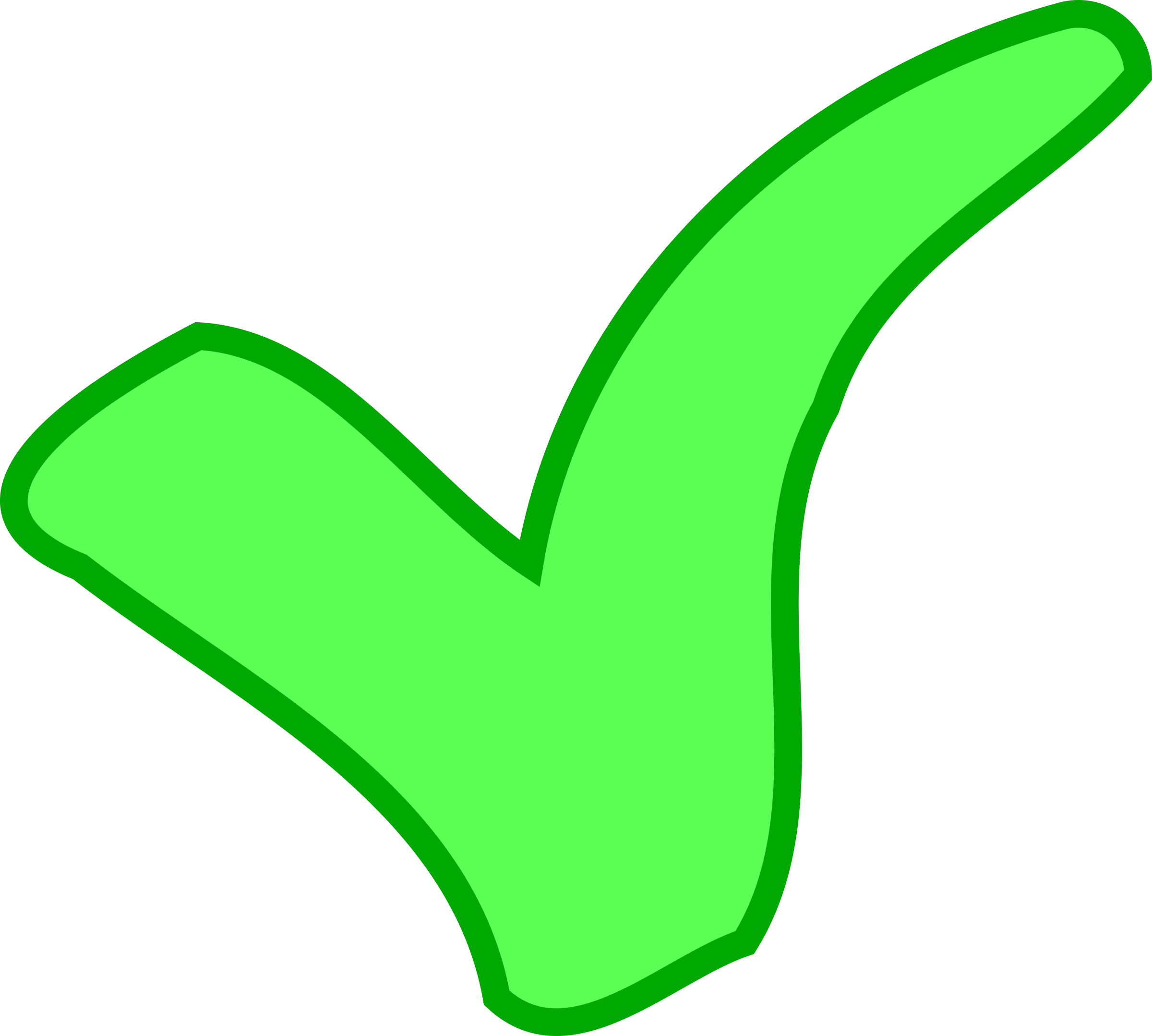 green OK / success symbol PNG icon