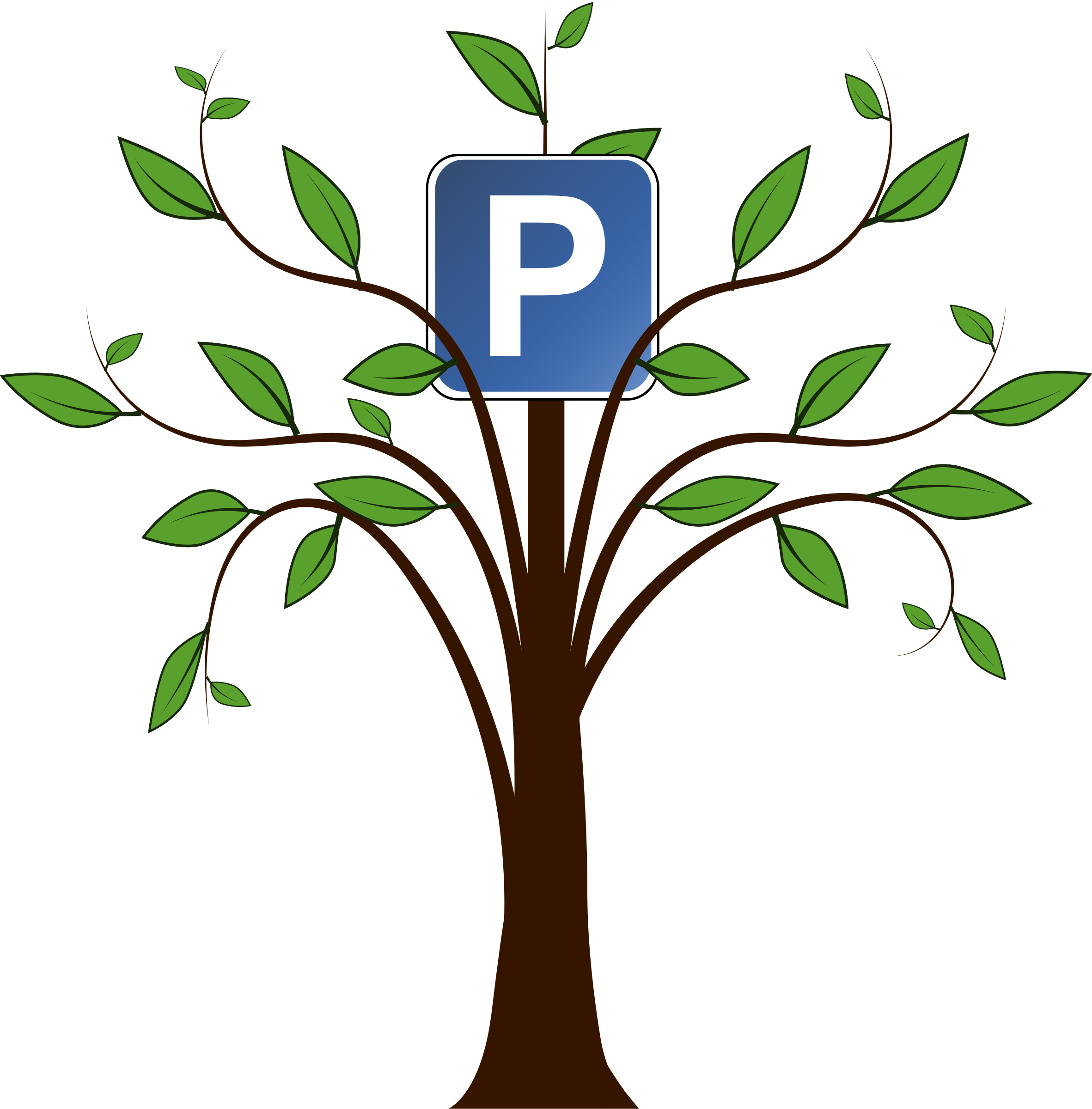 Green Parking SVG Clip arts