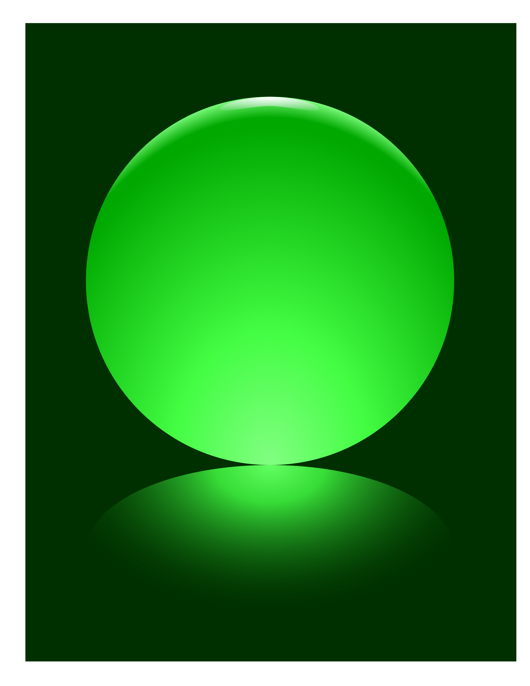 Green sphere PNG icon