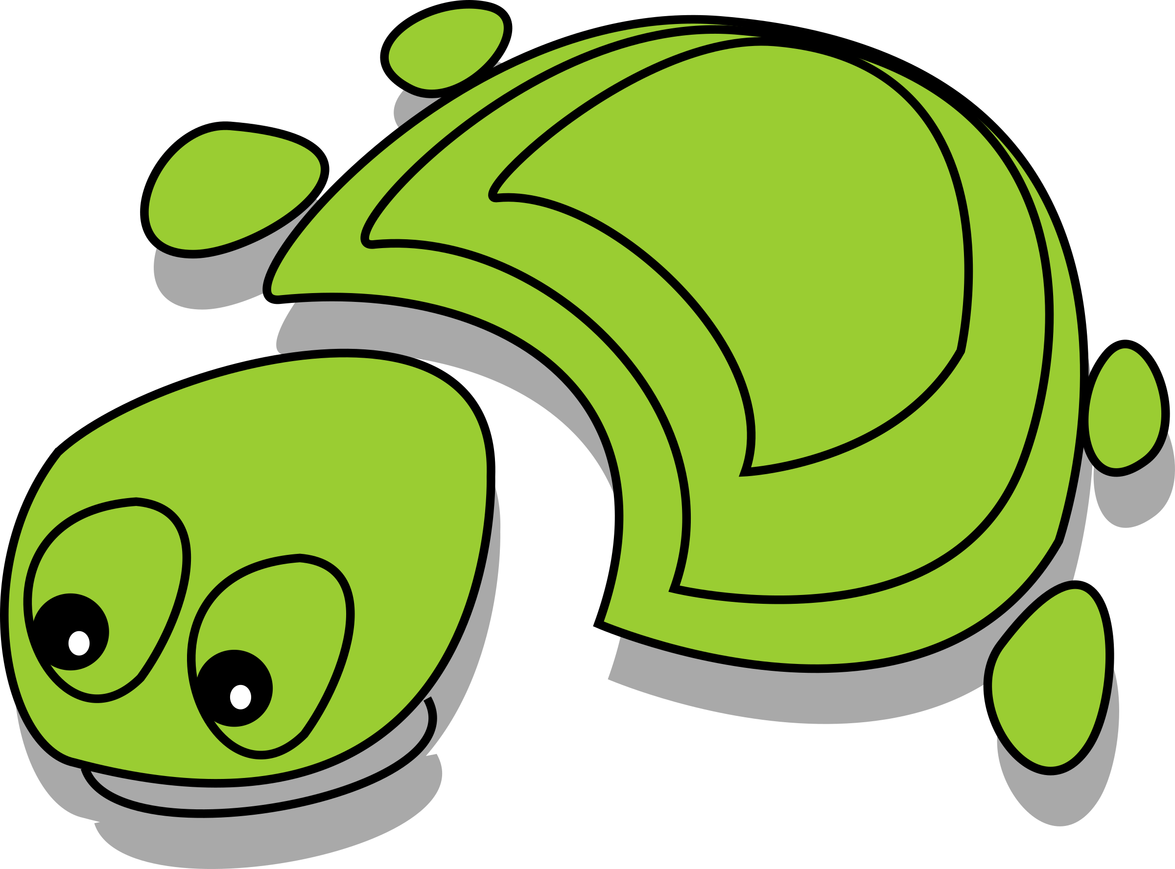 Green Tortoise (cartoon) Icons PNG - Free PNG and Icons Downloads