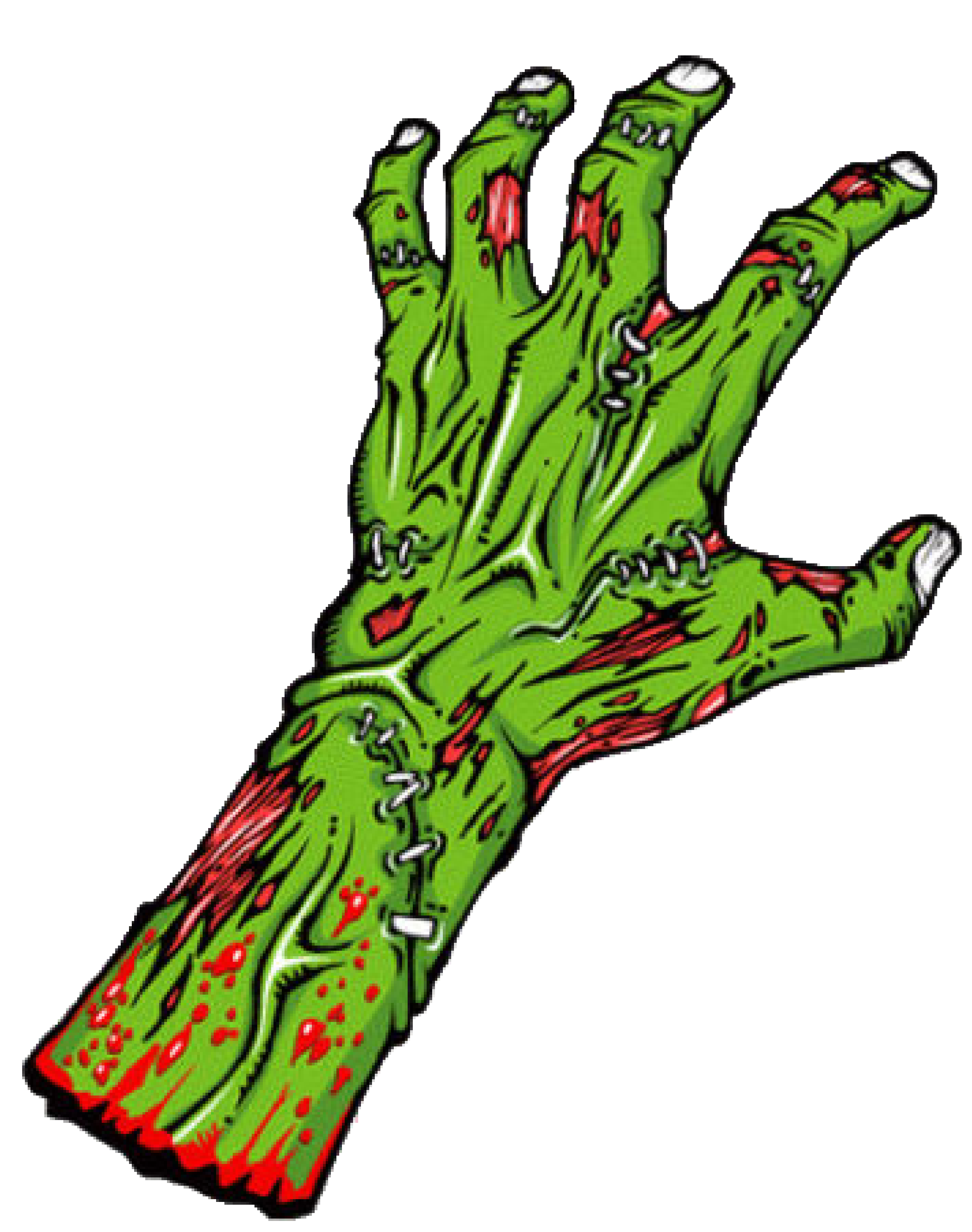 Green Zombie Hand PNG icon