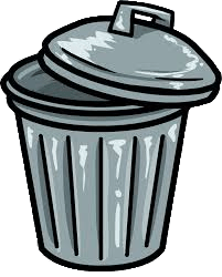Grey Garbage Bin Drawing PNG images