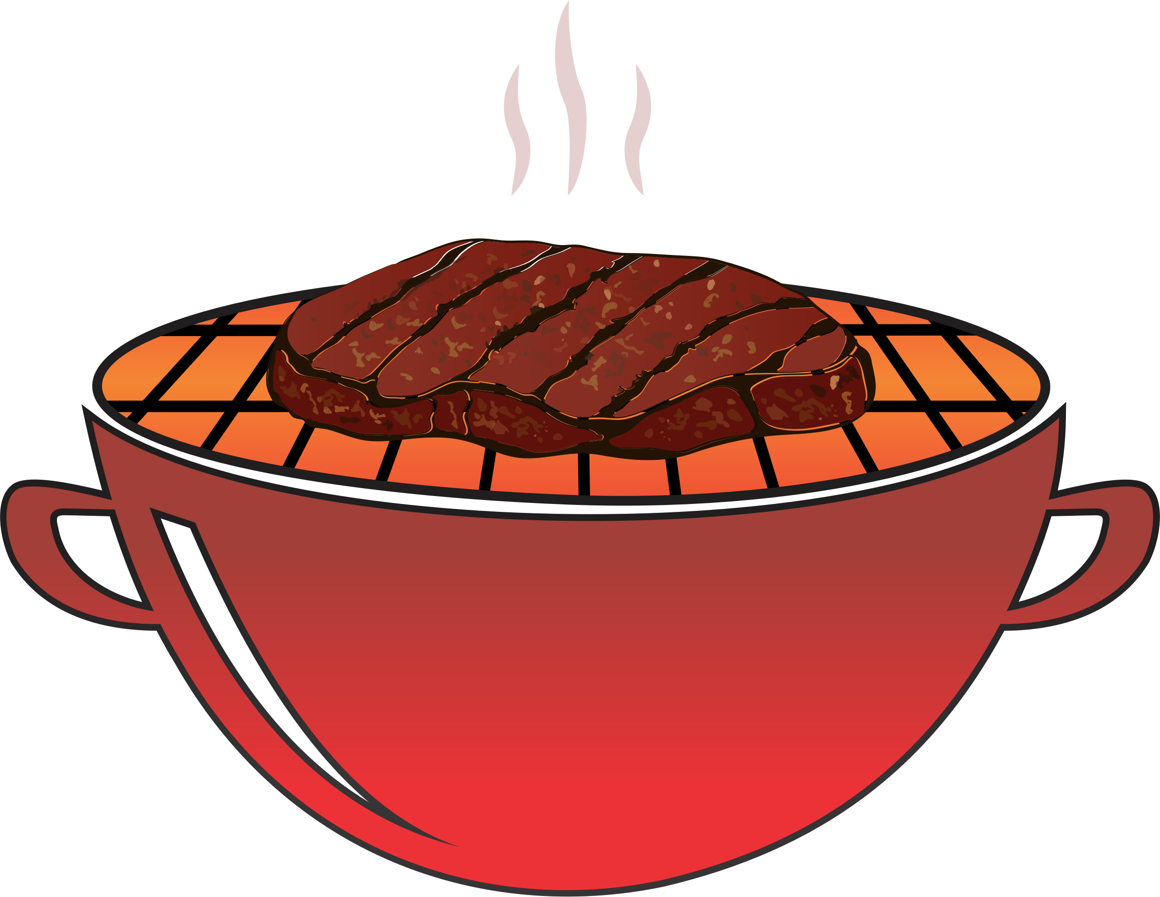 Grilled Steak SVG Clip arts