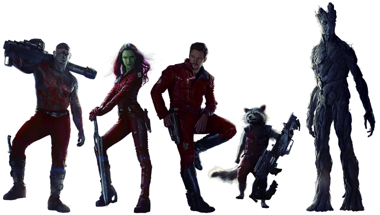 Guardians Of the Galaxy Full Team PNG images