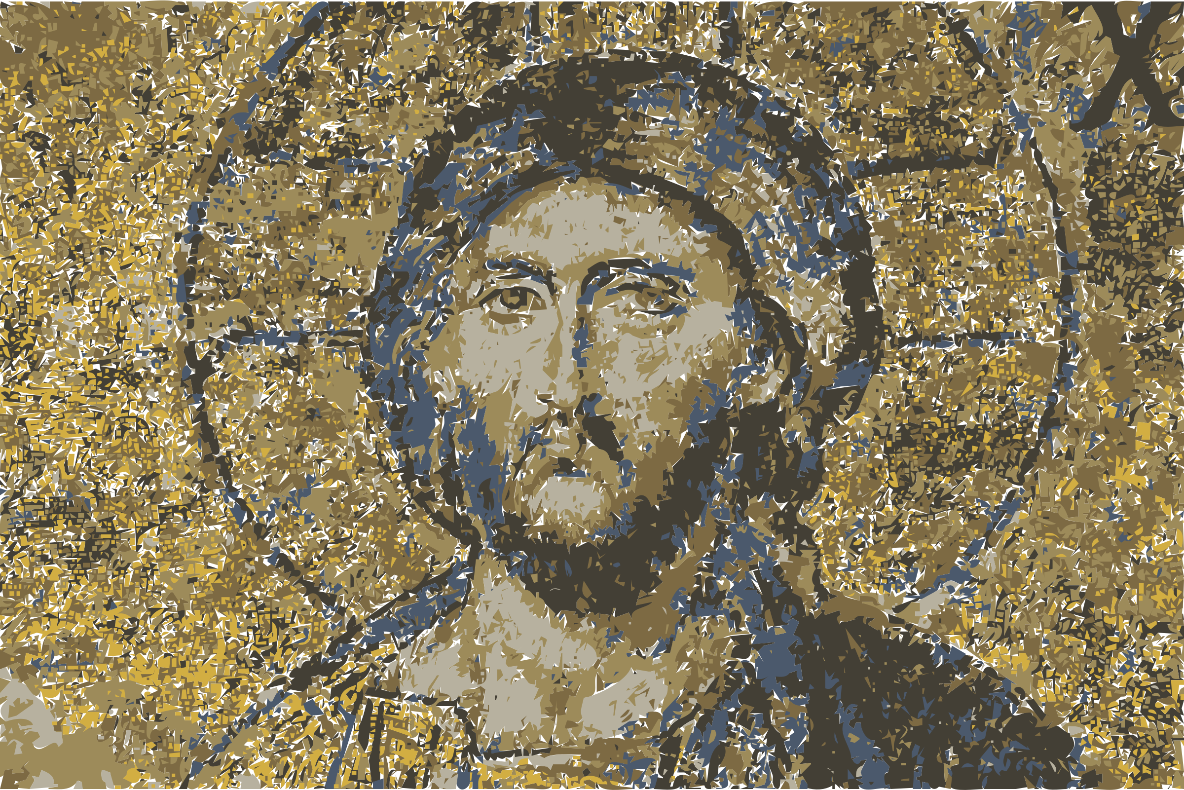 Hagia Sophia mosaic Christ  Jesus SVG Clip arts