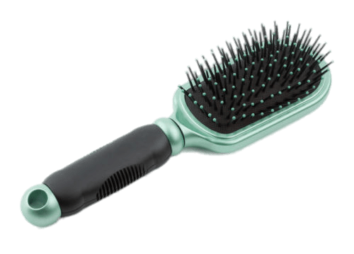 Hair Brush Black and Green PNG icon