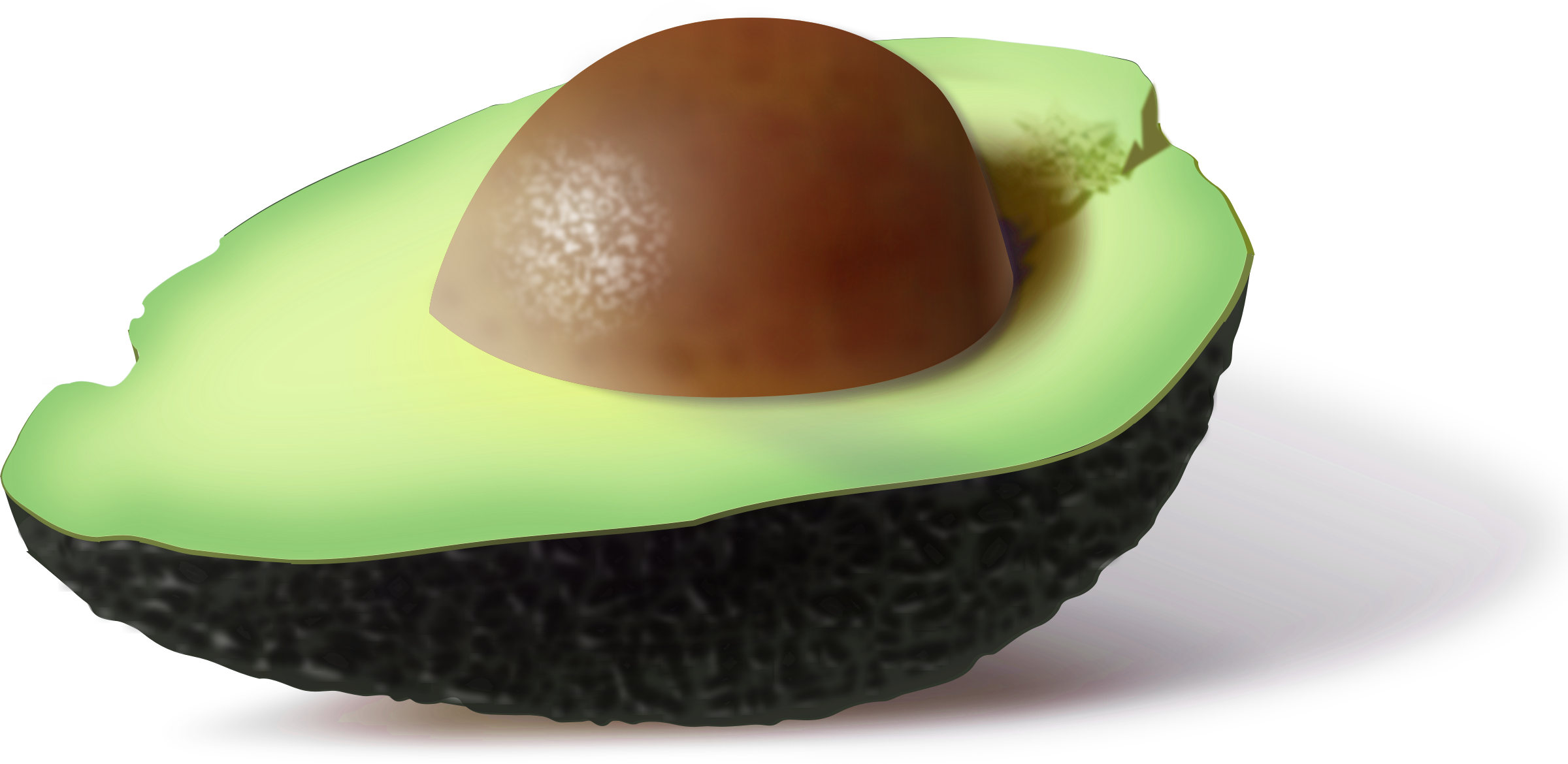 Half of an Avocado PNG icon