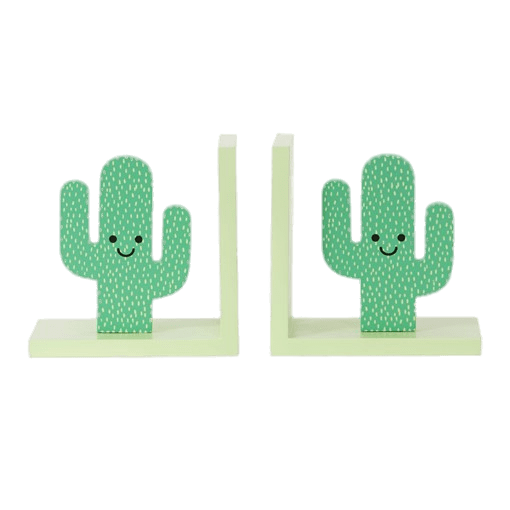 Happy Cactus Bookends Clip arts