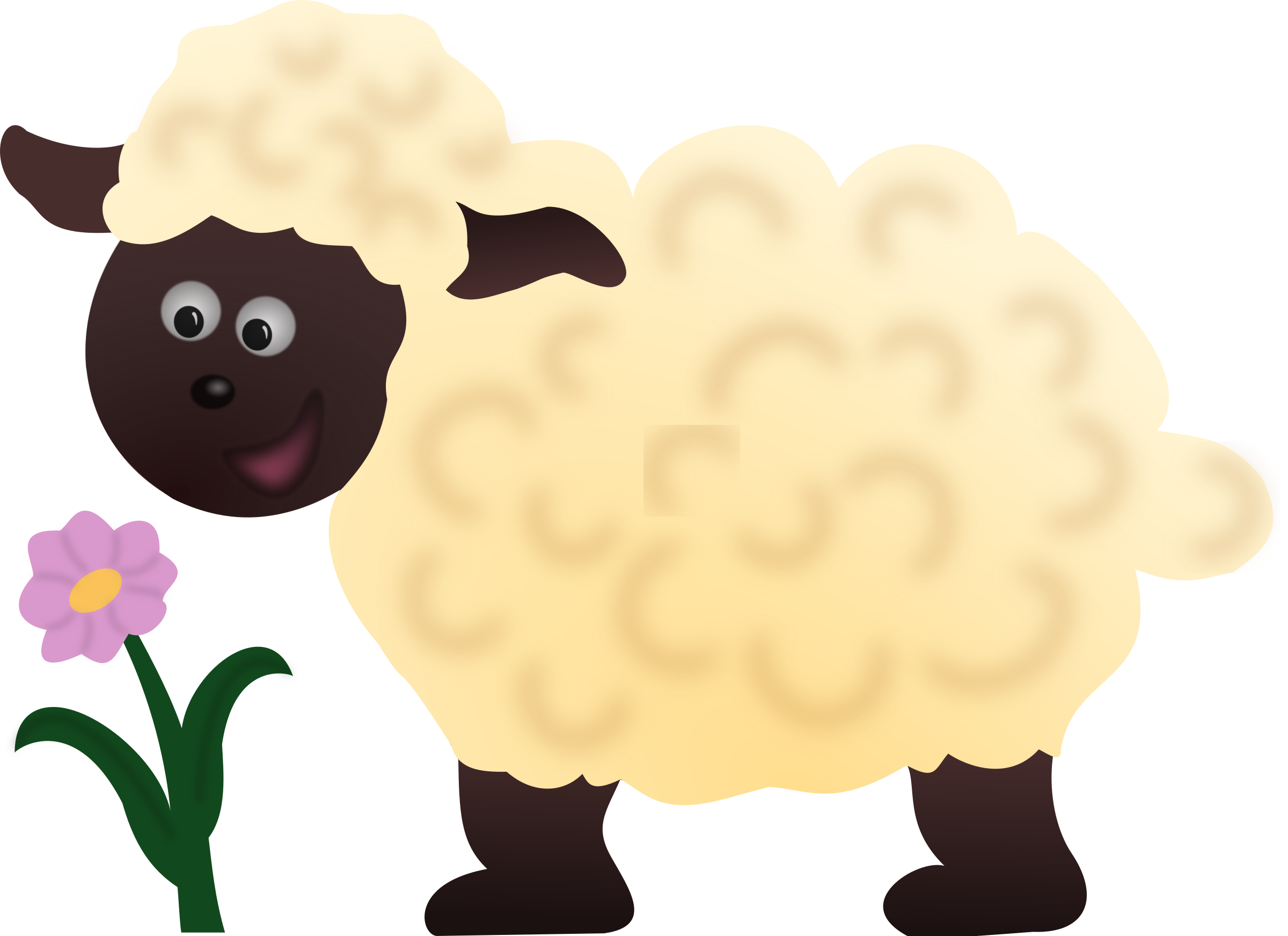 Happy Sheep Clip arts