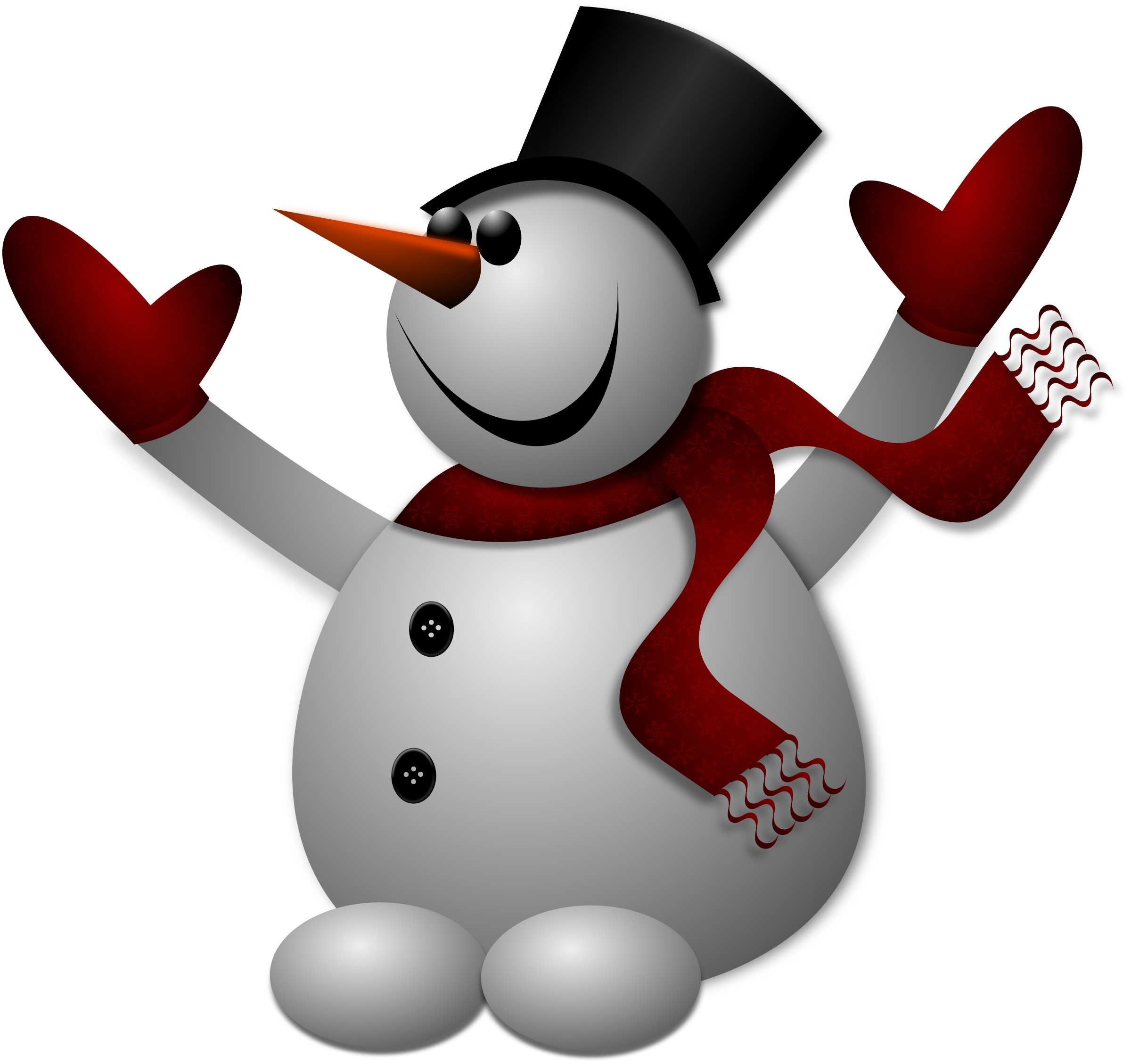 Happy Snowman 2 Clip arts