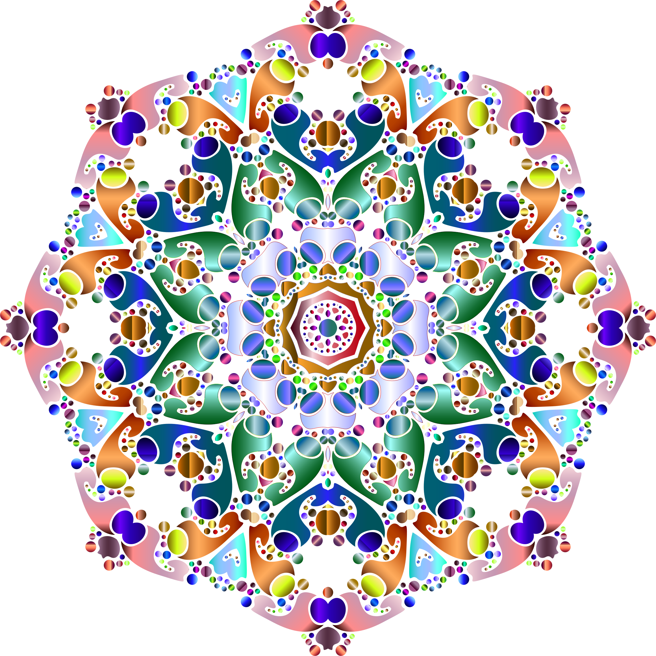 Hexagonal Tessellation Design Clip arts