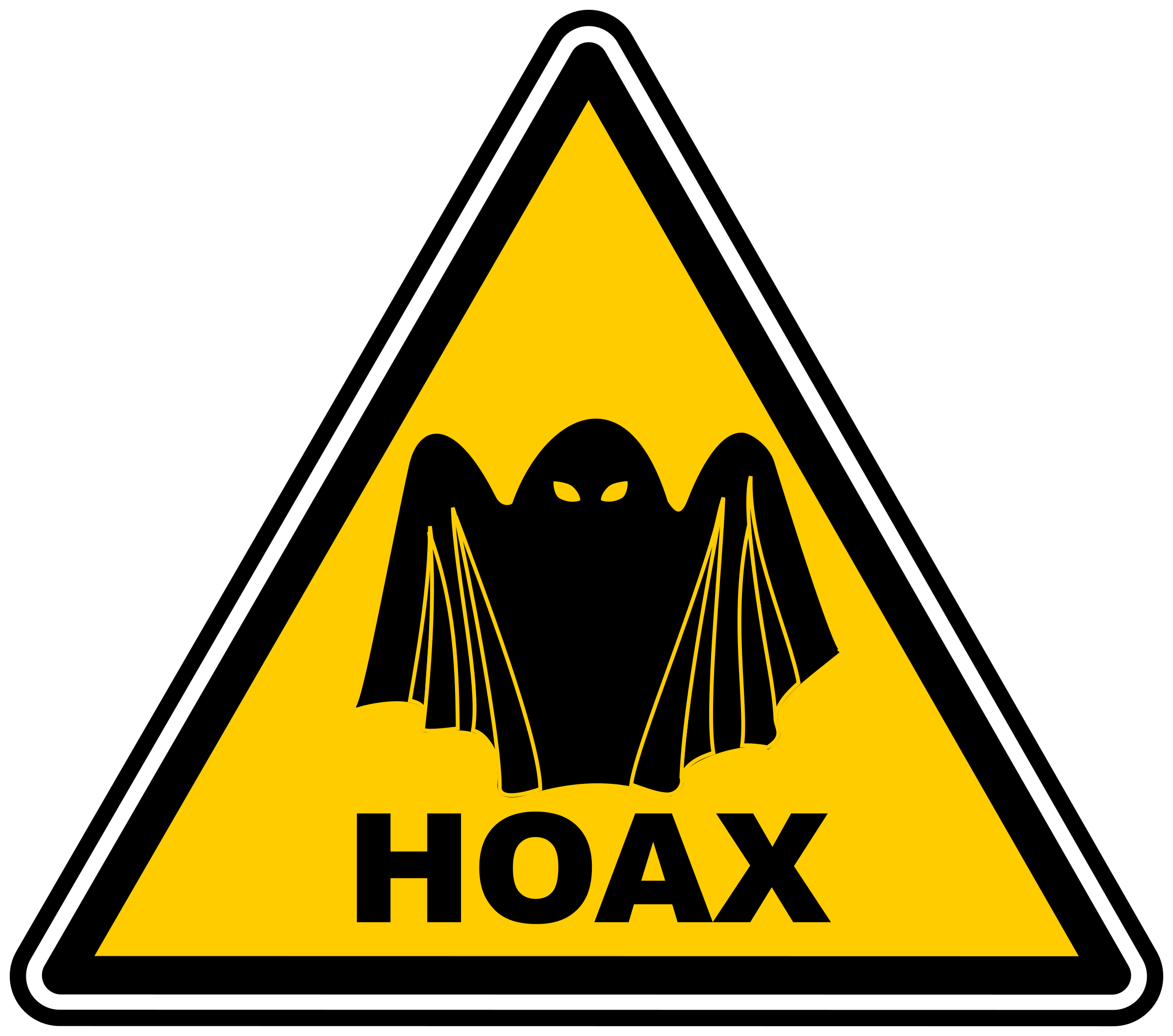 Hoax warning SVG Clip arts