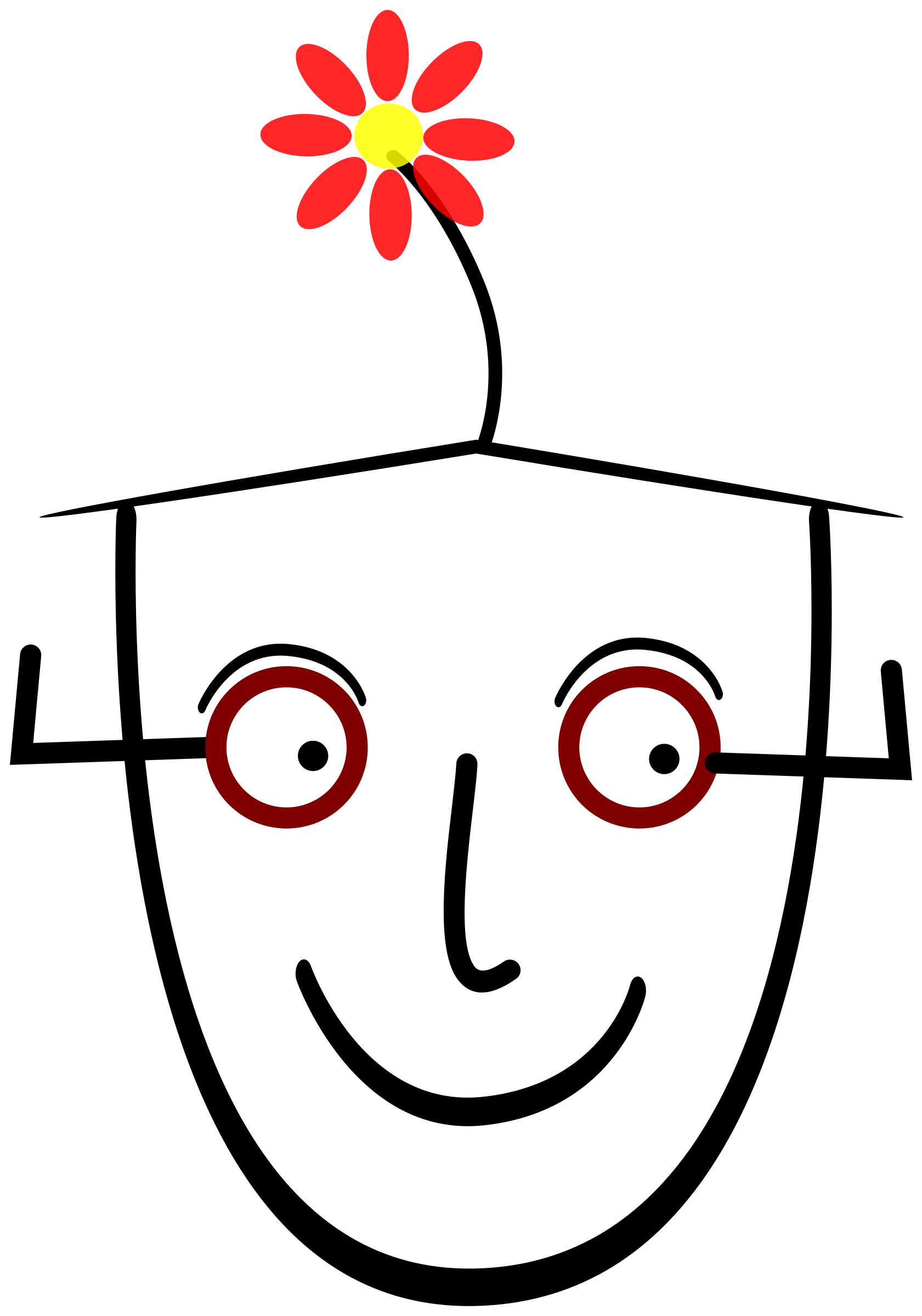 Human with flower PNG icon