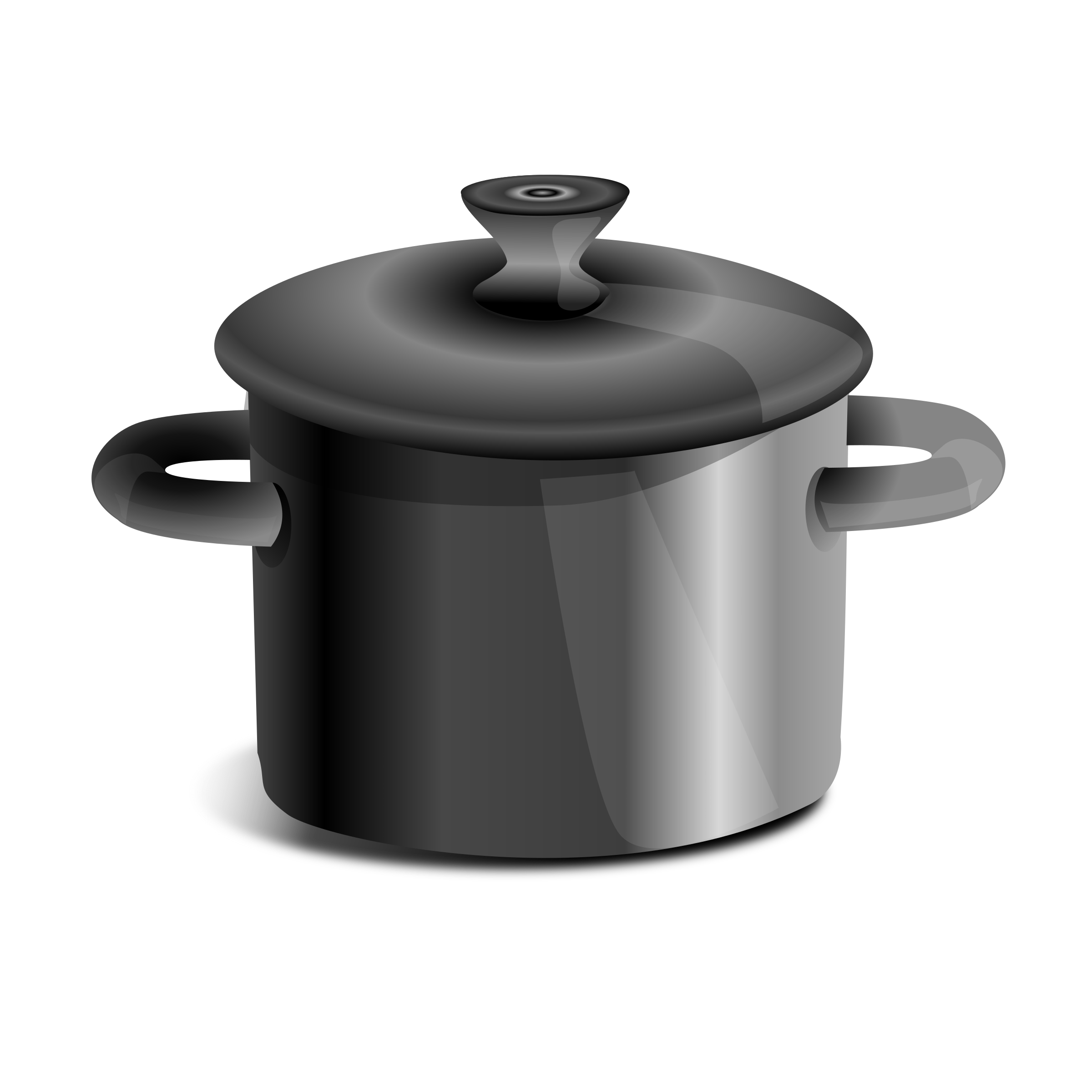 Iron pot Iron pat Olla de acero metalica para cocinar PNG icon