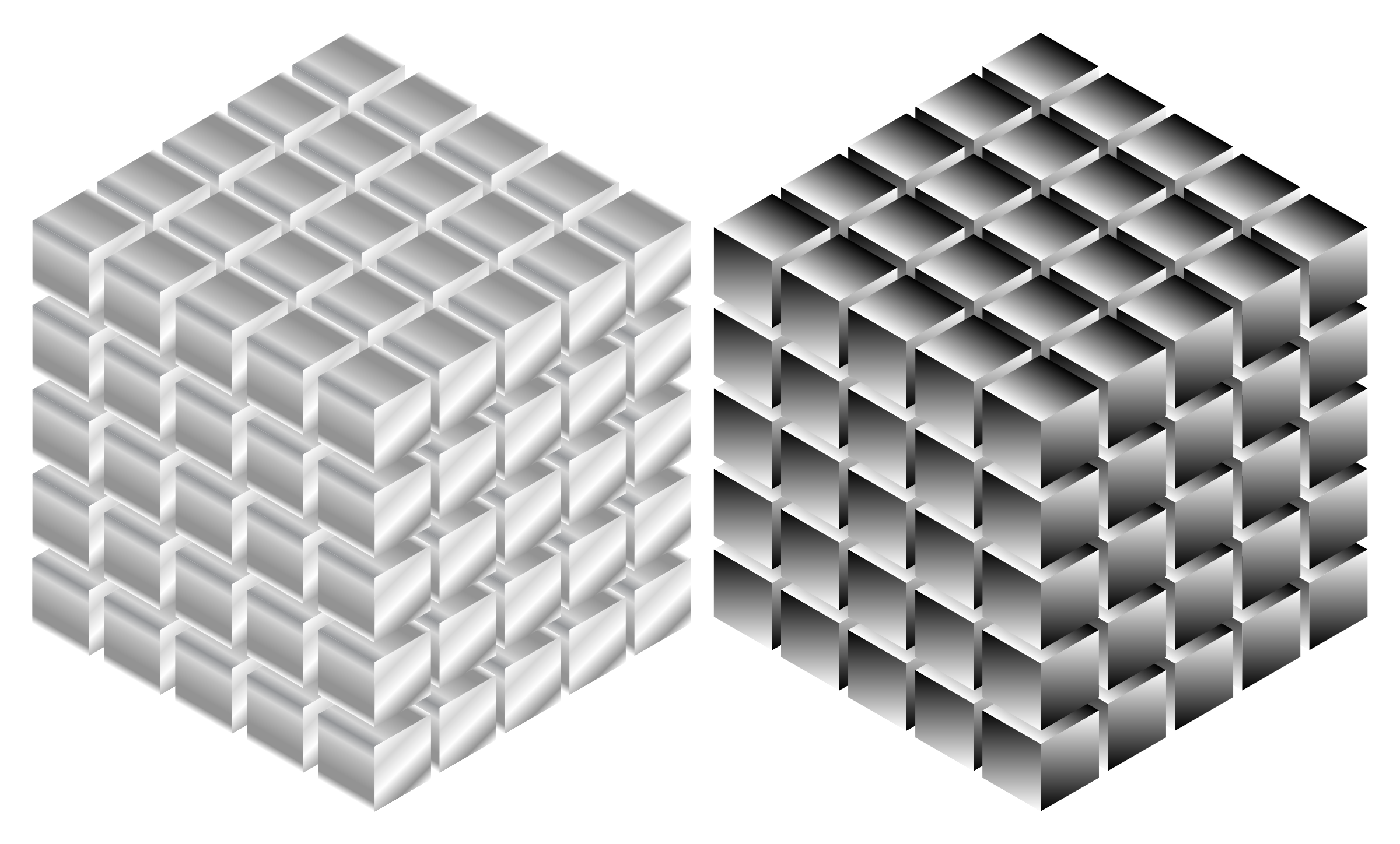 Isometric Metallic Cubes PNG icon