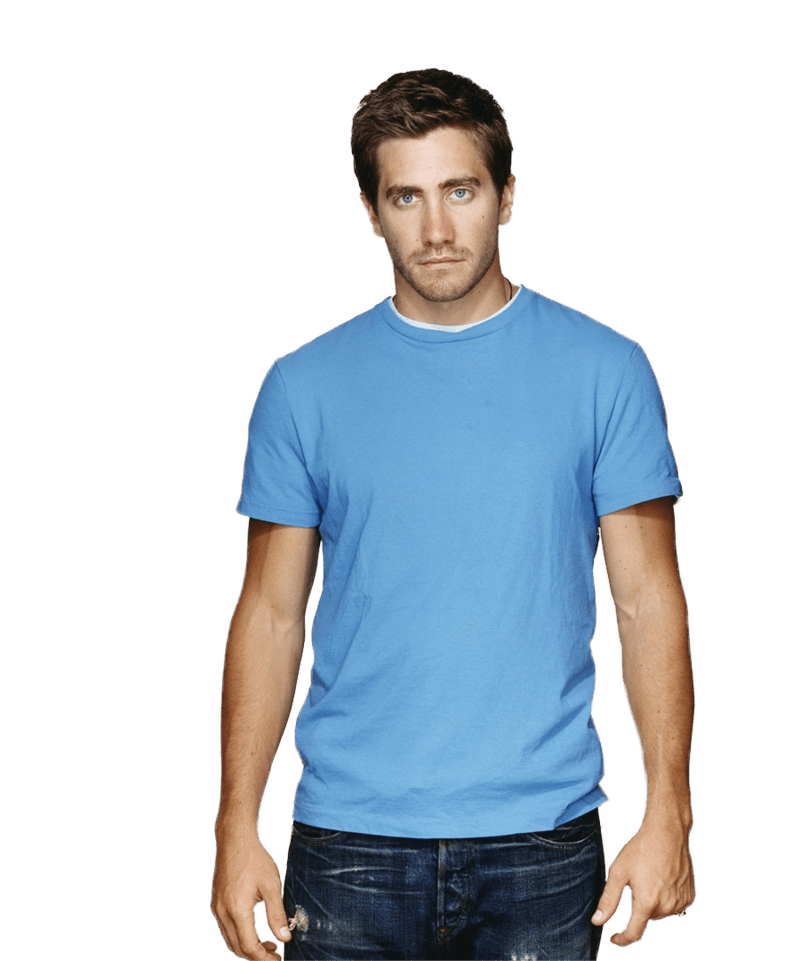 Jake Gyllenhaal Blue Tshirt SVG Clip arts