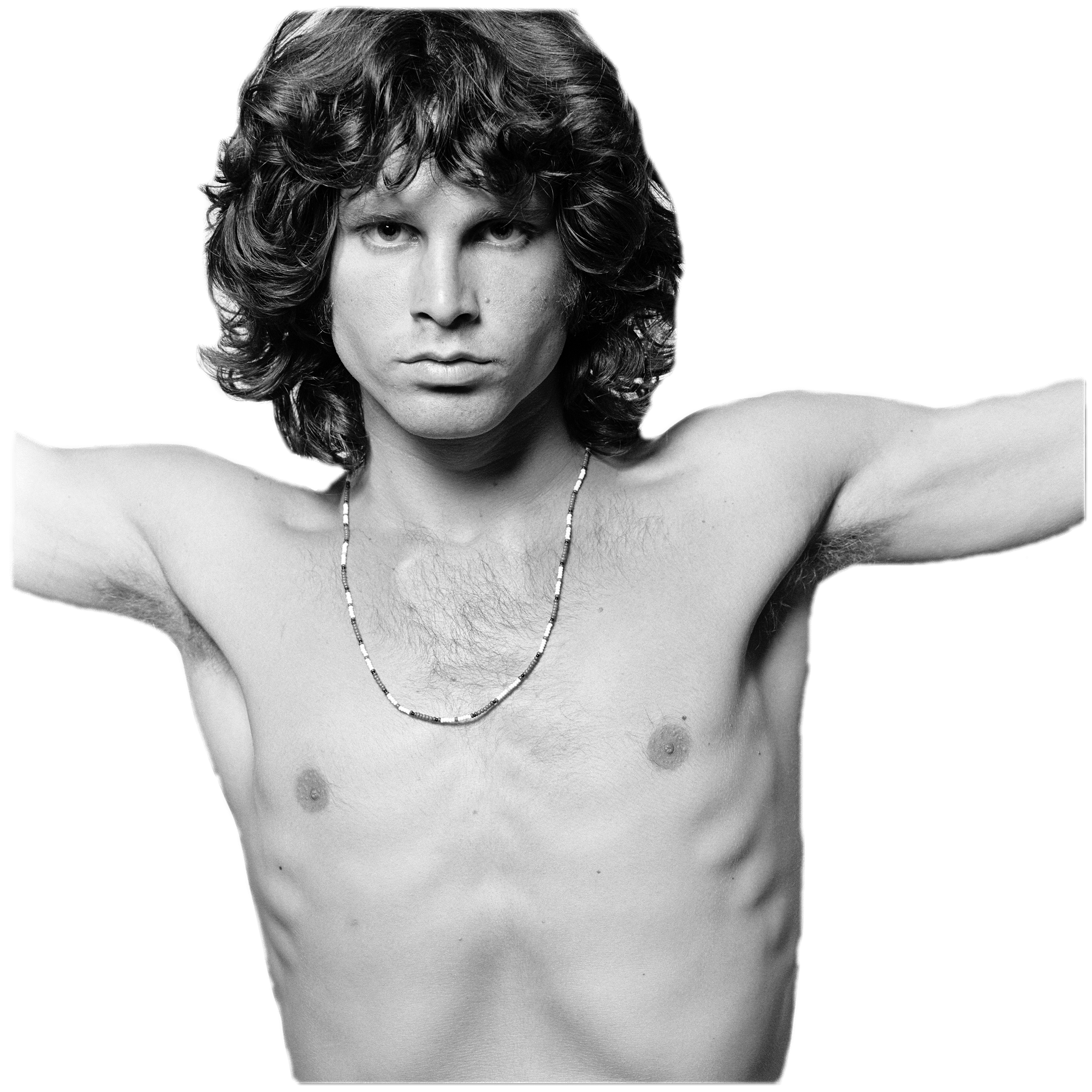 Jim Morrison Wearing Necklace SVG Clip arts