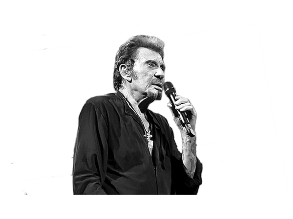 Johnny Hallyday Singing PNG images