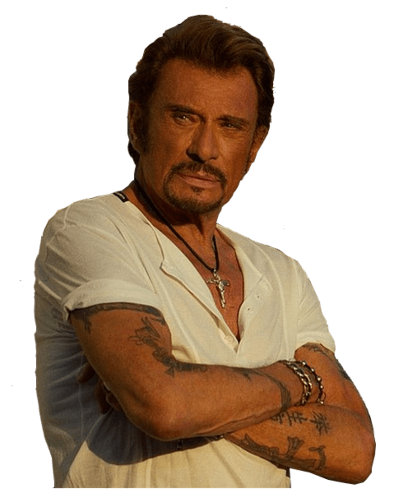 Johnny Hallyday Thinking PNG images