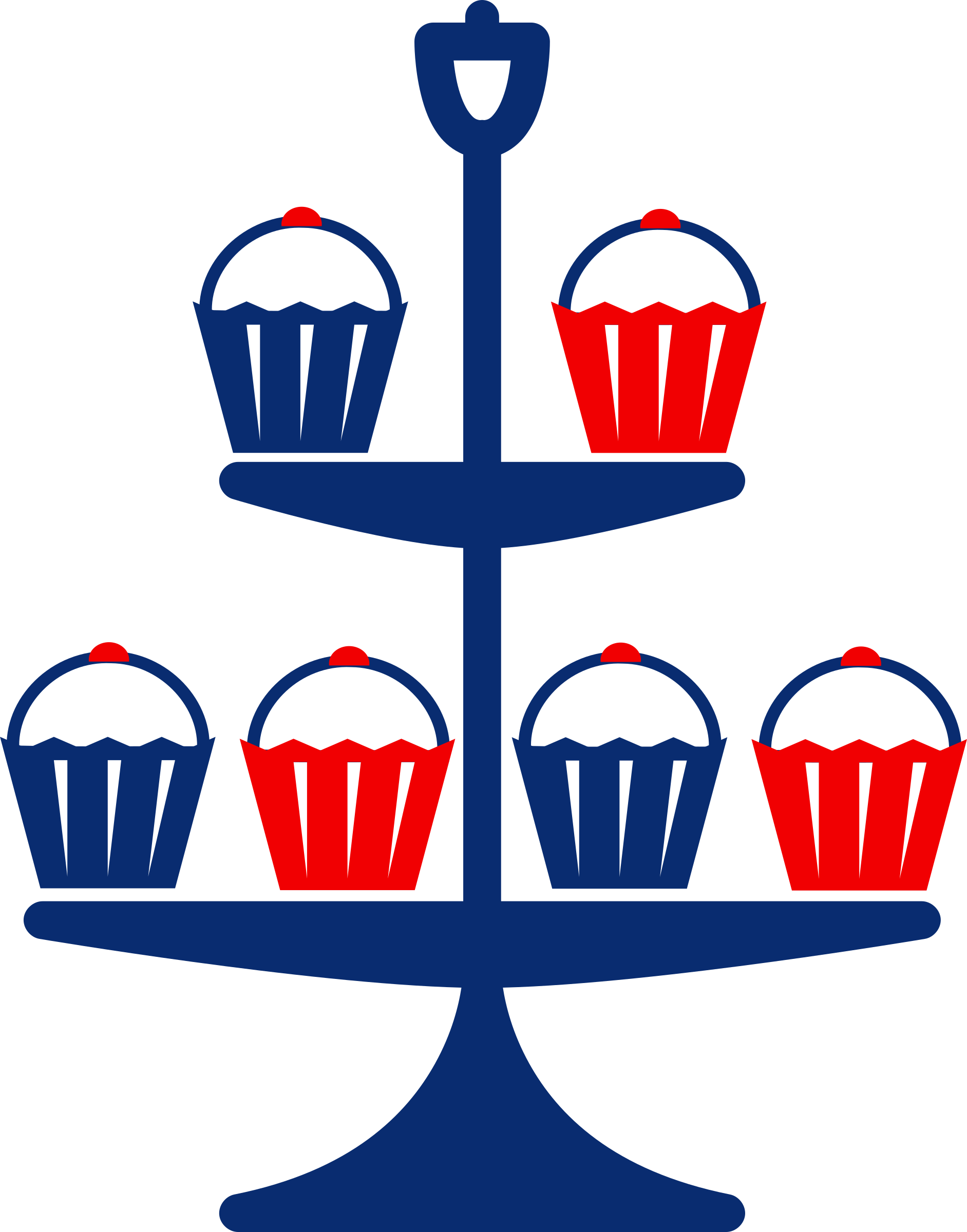 Jubilee cake stand blue PNG icon
