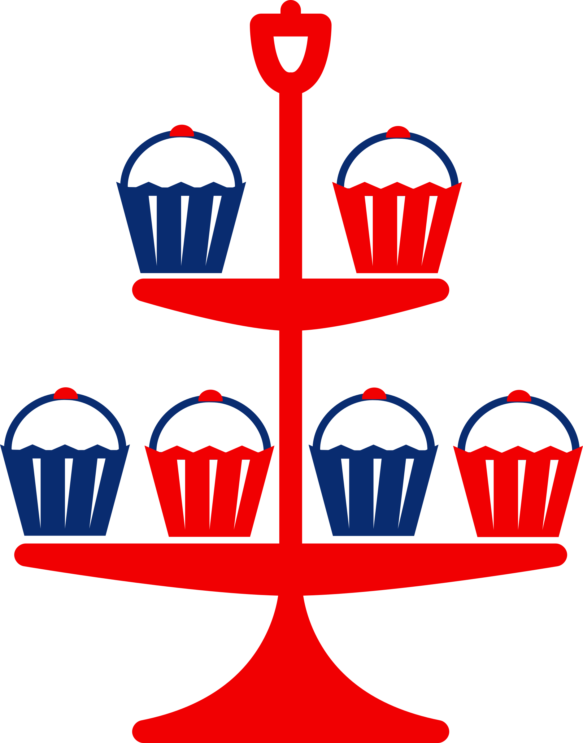 Jubilee cake stand red PNG icon