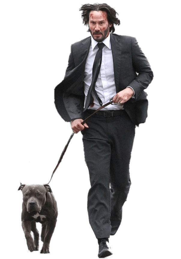 Keanu Reeves Film Scene With Dog PNG icon