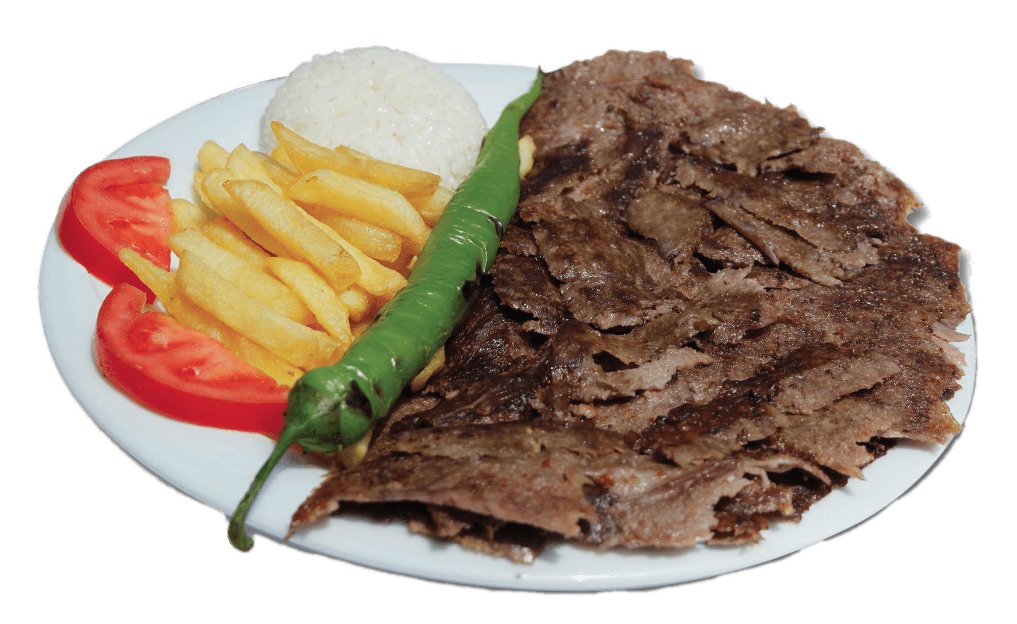Kebab Meat on A Plate PNG images