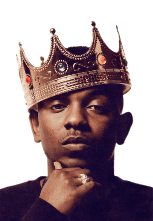 Kendrick Lamar Wearing Crown PNG images