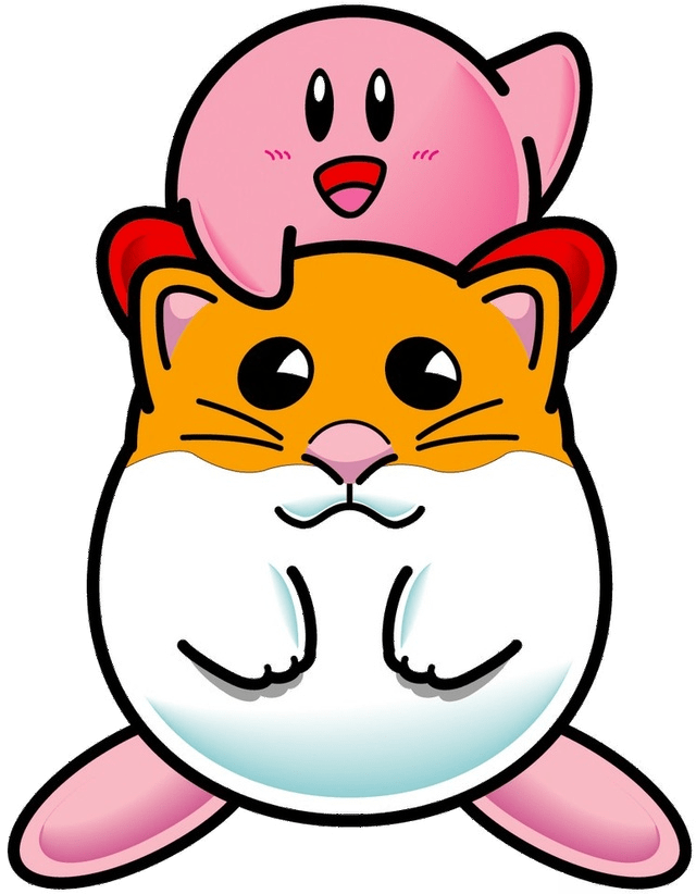 Kirby Sitting on Rick's Shoulders PNG icon