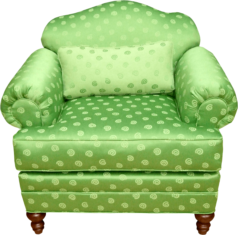 Kitsch Green Armchair SVG Clip arts