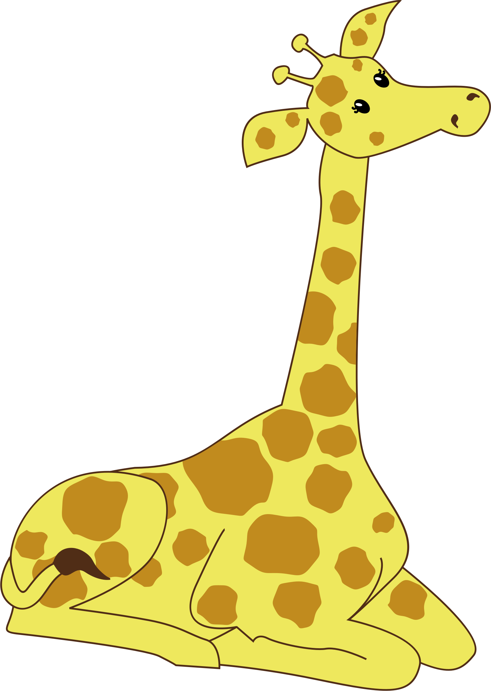 Kneeling Cartoon Giraffe Icons PNG - Free PNG and Icons Downloads