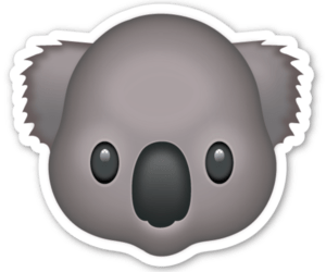 Koala Emoji SVG Clip arts