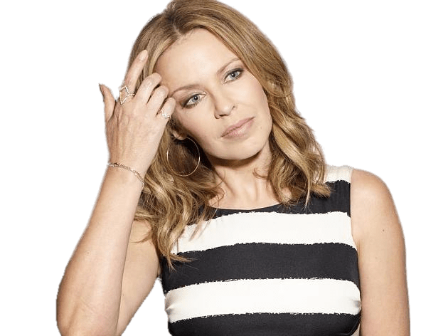Kylie Minogue Striped Shirt Clip arts