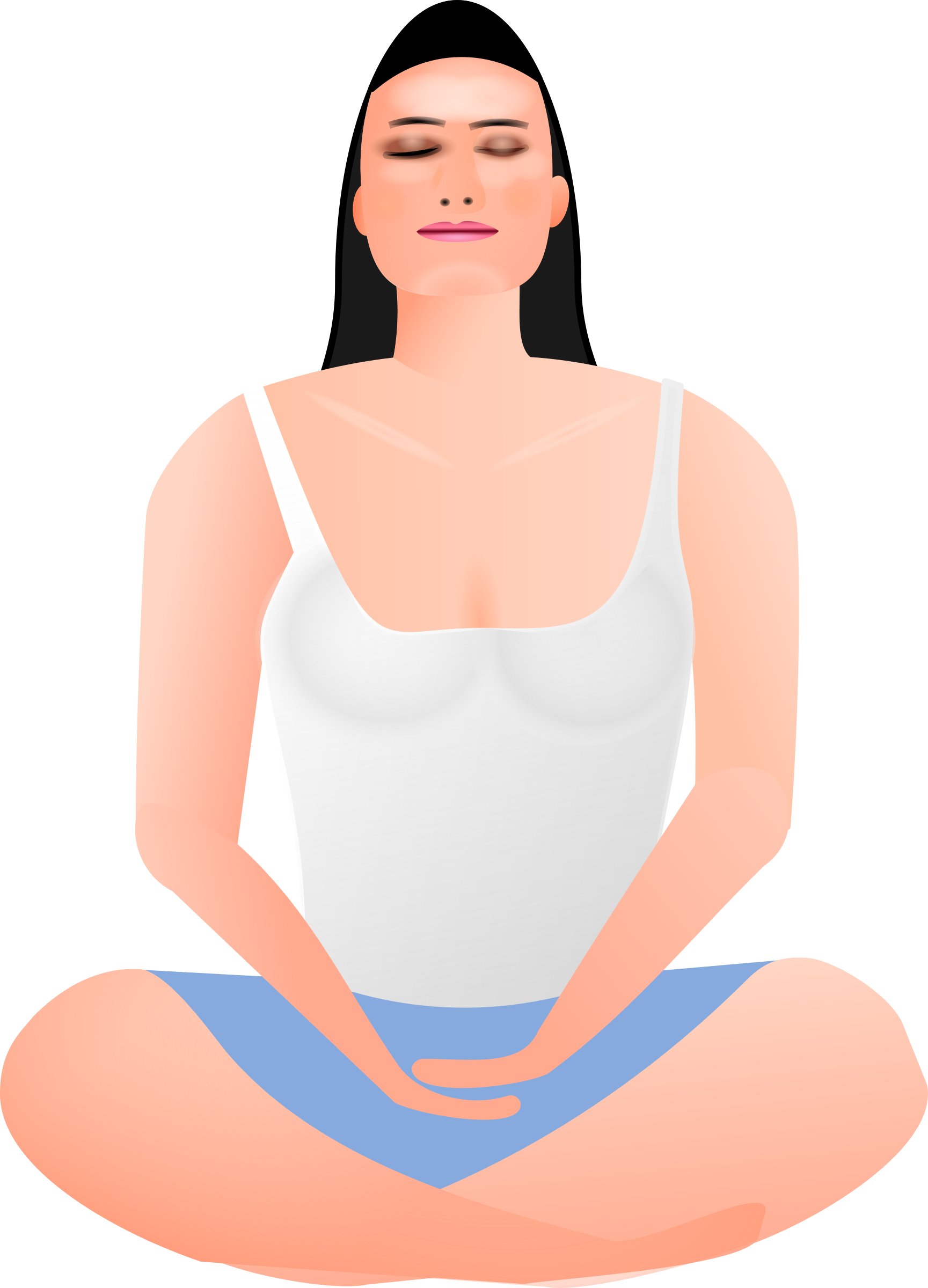 Lady in Meditation PNG icon