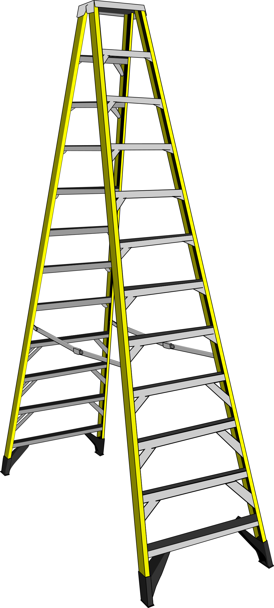 Large Yellow Ladder Clip arts