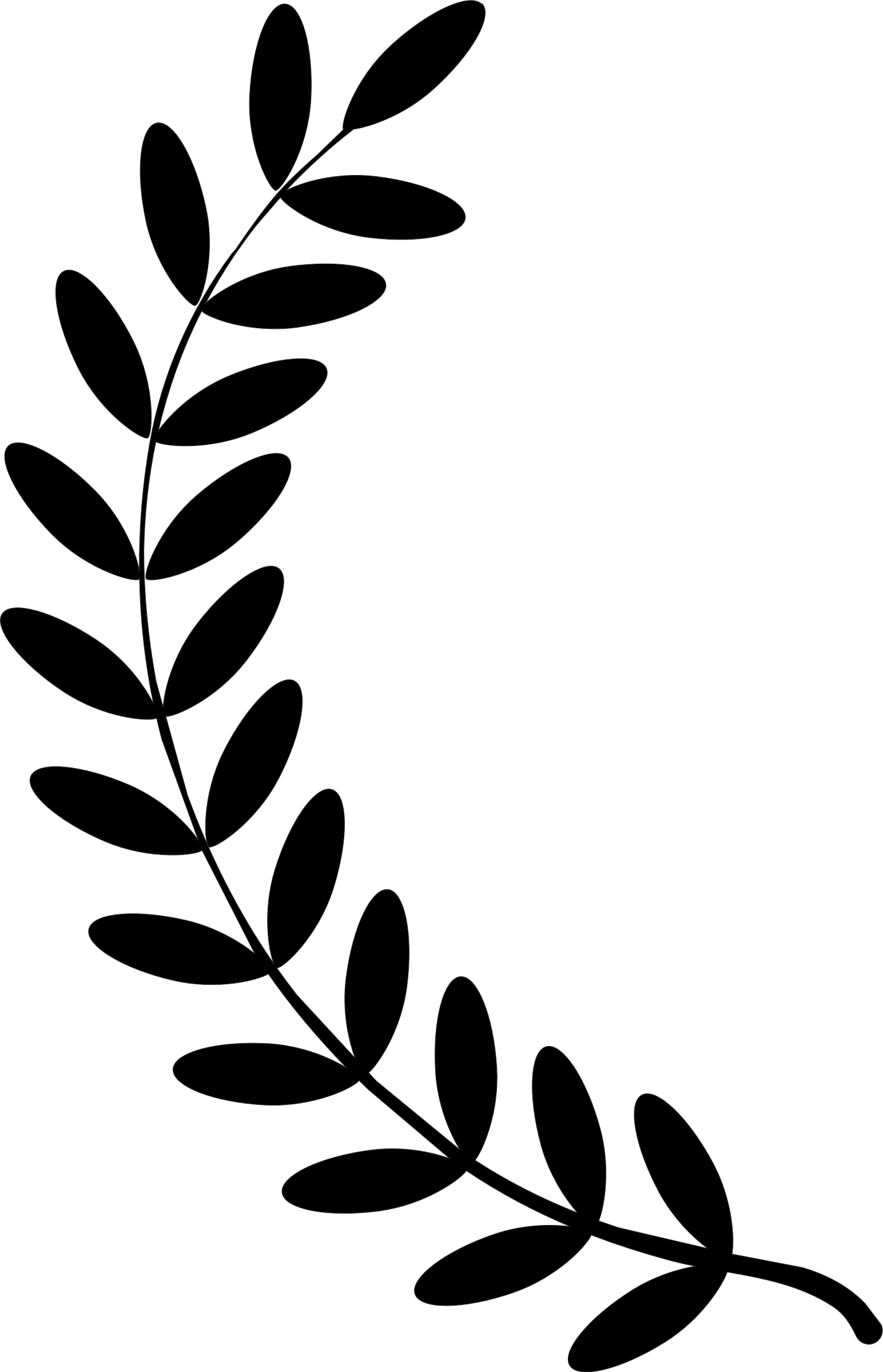 Laurel wreath single twig PNG icon